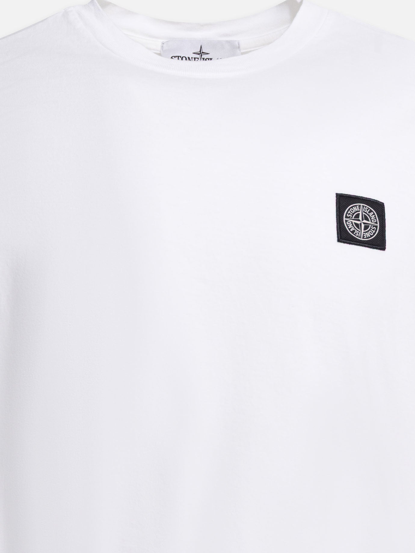 Crewneck t-shirts Logo  White - Stone Island Men | PDP | VIETTI Online Store | Zoom-Modal_3
