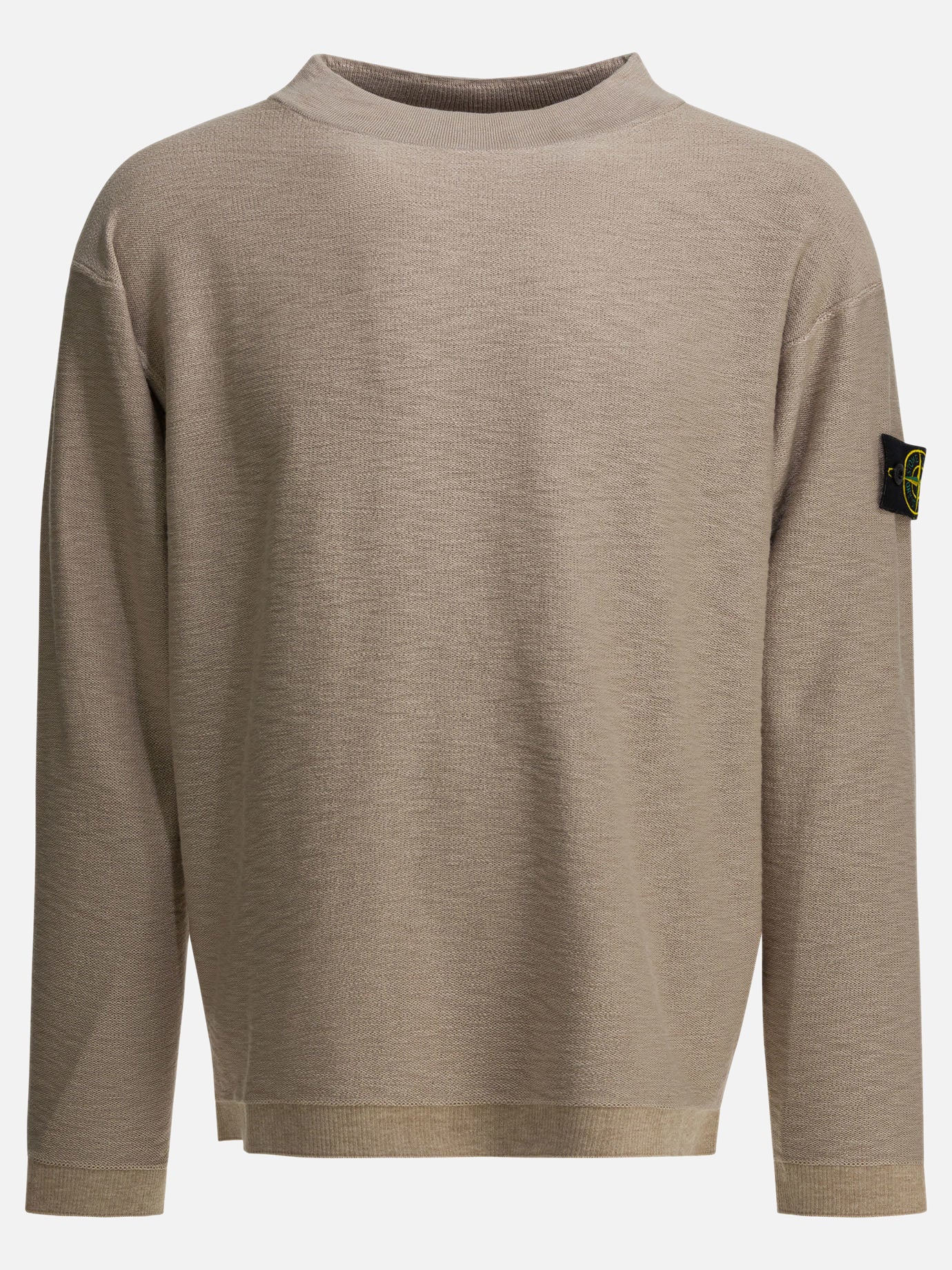 Crewnecks Logo  Beige - Stone Island Men | PDP | VIETTI Online Store | thumbnail
