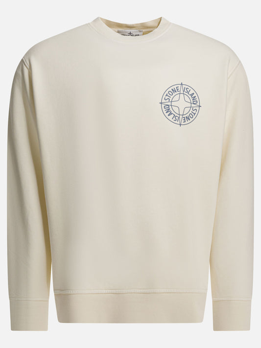 Crewnecks Logo  White - Stone Island Men | PDP | VIETTI Online Store 
