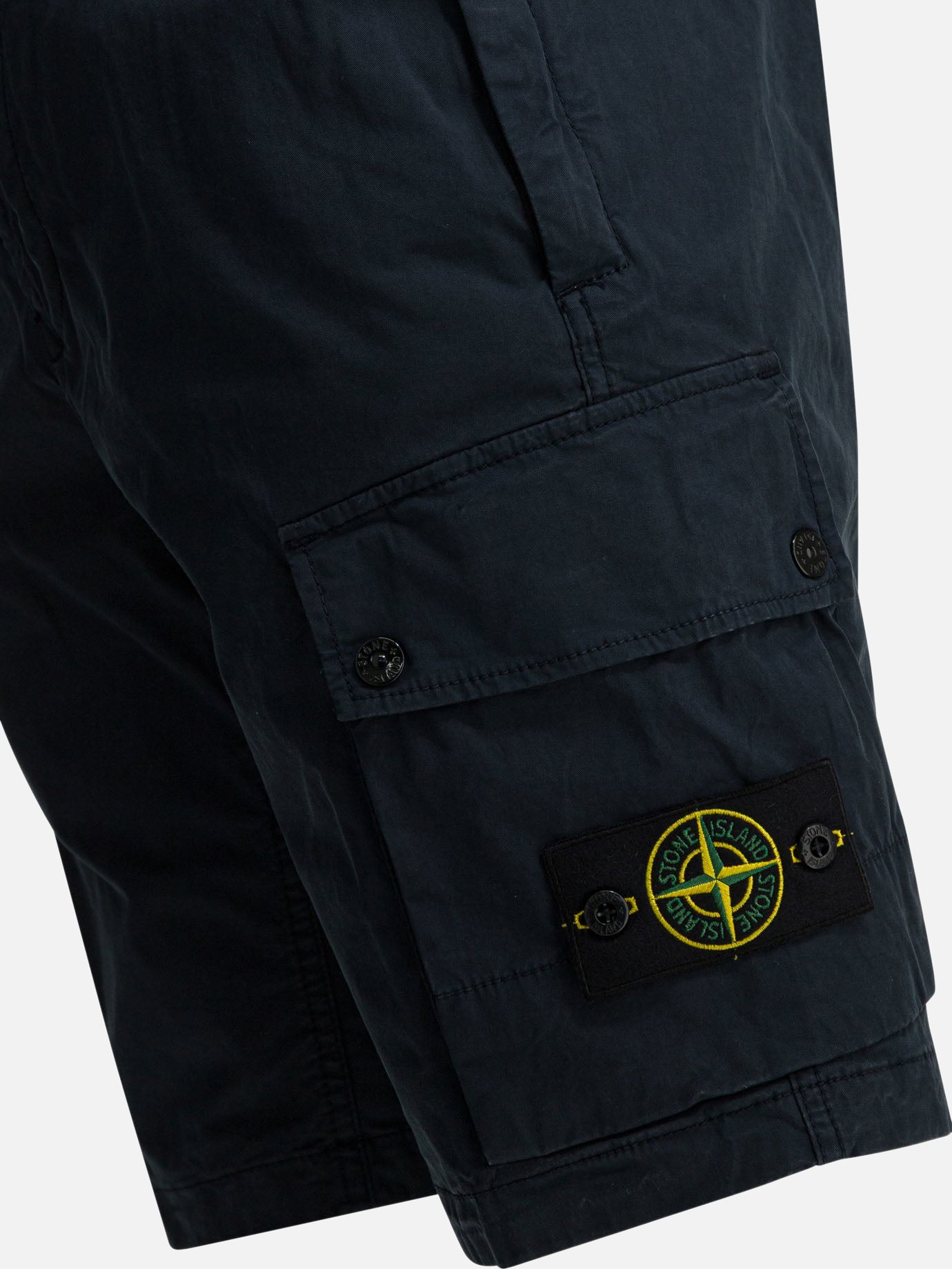 Cargo shorts Logo  Blue - Stone Island Men | PDP | VIETTI Online Store | thumbnail_4