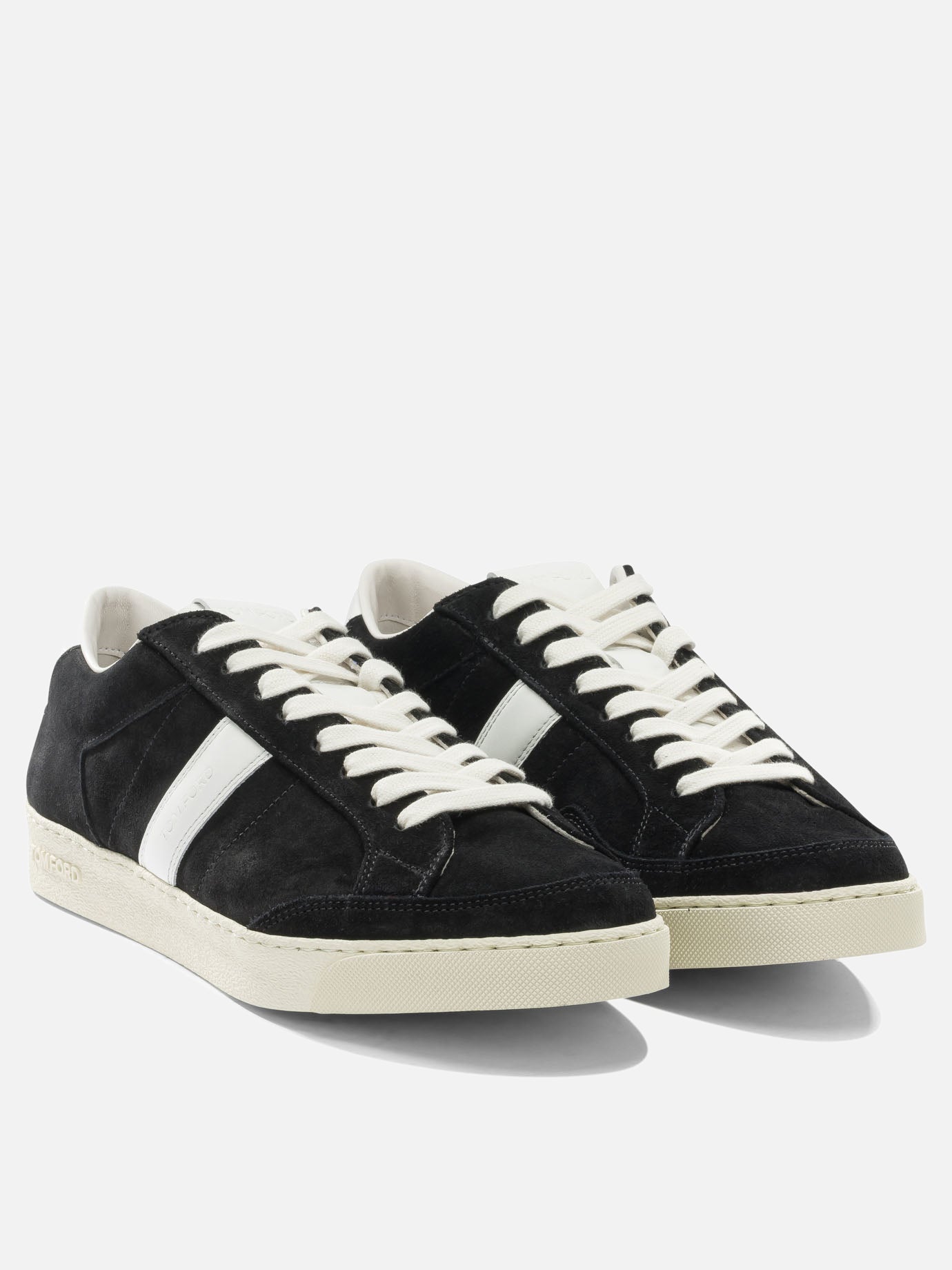 Low top sneakers 100% suede - 100% rubber  Black - Tom Ford Men | PDP | VIETTI Online Store | thumbnail_2