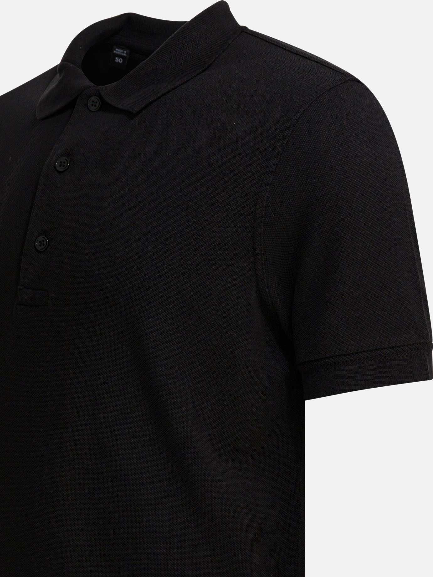 Polo shirts with buttons Solid colour  Black - Tom Ford Men | PDP | VIETTI Online Store | thumbnail_4
