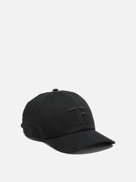 Baseball caps 100% cotton - Other fabric: 100% calf leather  Black - Tom Ford Men | PLP | VIETTI Online Store | 2
