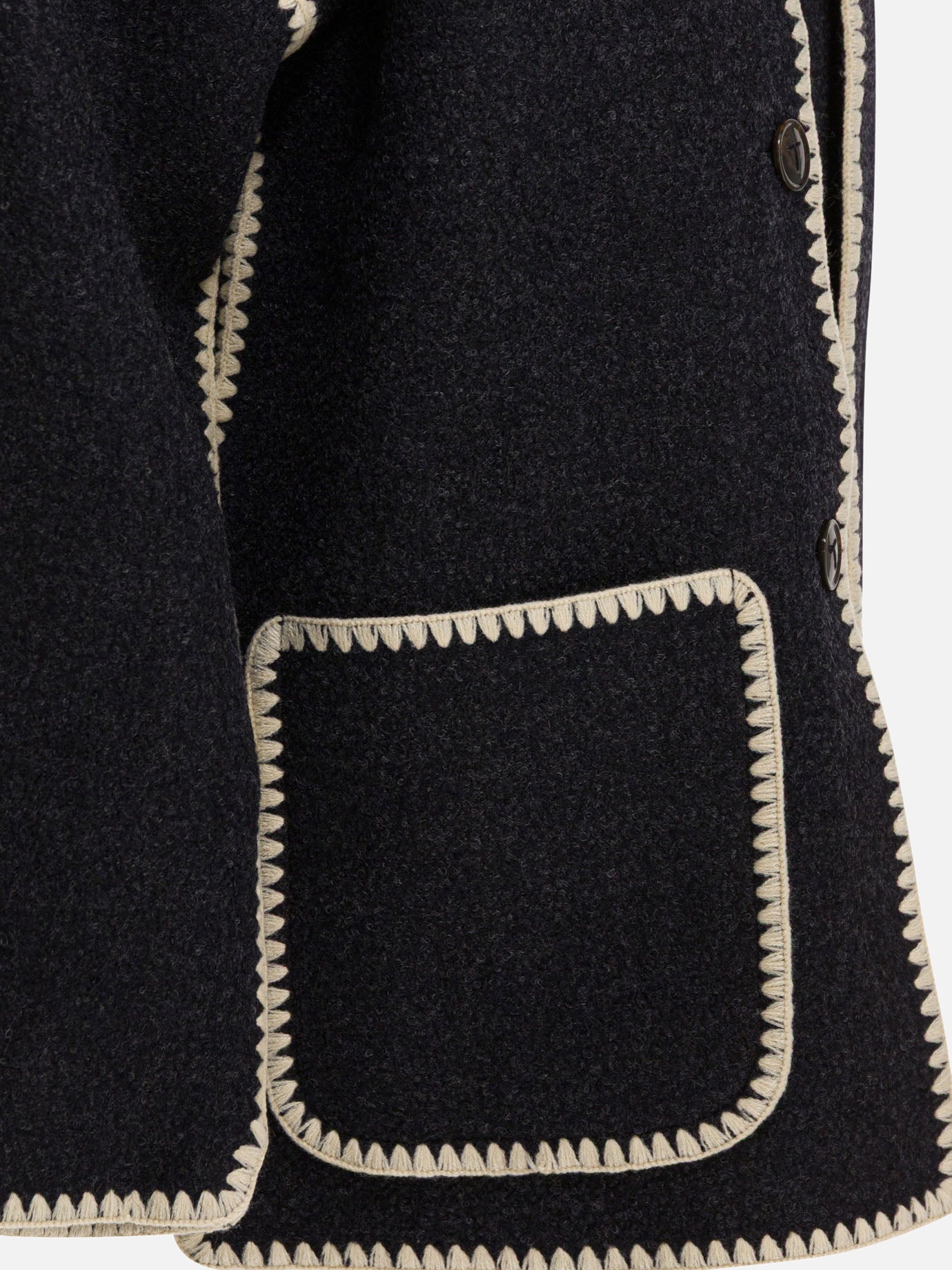 Short coats Solid colour  Grey - Toteme Women | PDP | VIETTI Online Store | thumbnail_4