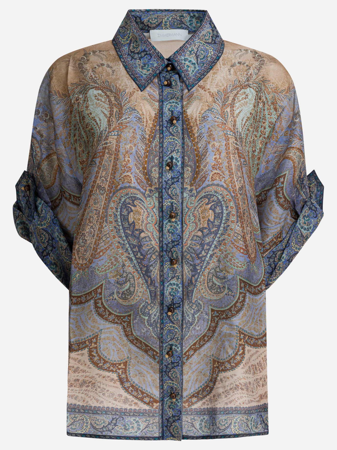 Camicie casual Paisley  Azzurro - Zimmermann Donna | PDP | VIETTI Online Store | Zoom-Modal
