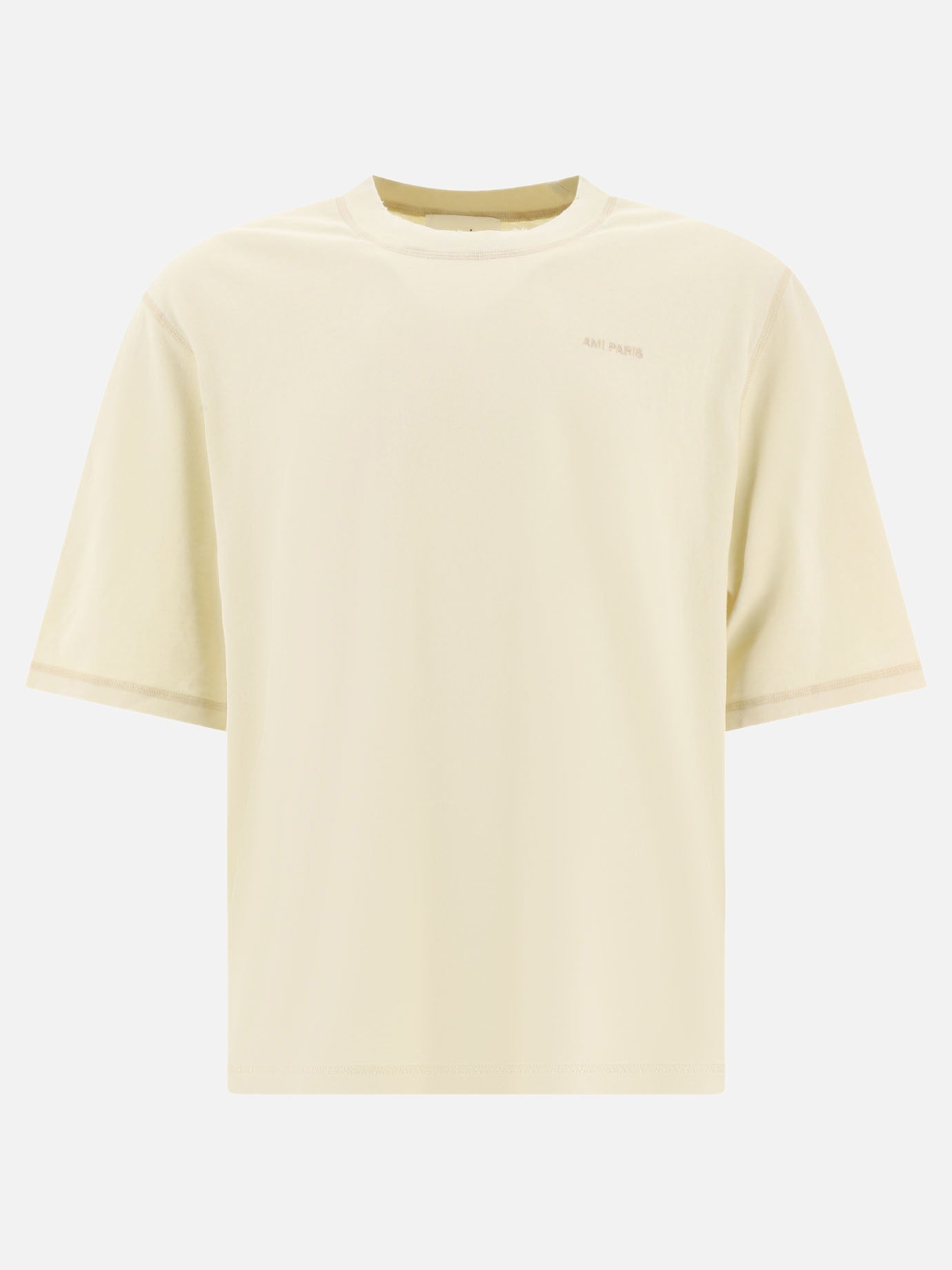 Crewneck t-shirts 100% cotton  White - Ami Paris Men | PDP | VIETTI Online Store | thumbnail