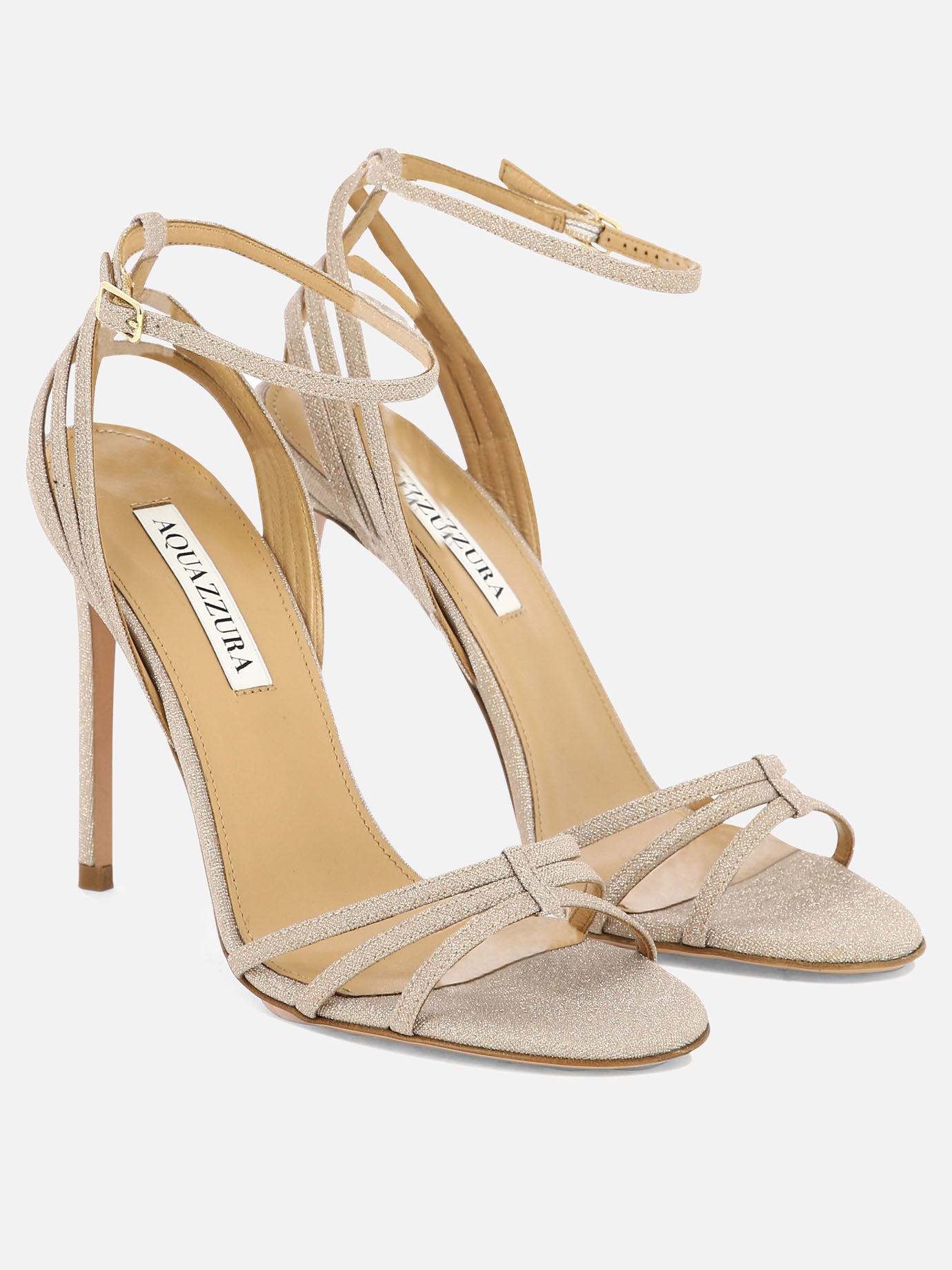 Sandali con tacco 62% poliuretano 38% poliammide - 100% cuoio  Rosa - Aquazzura Donna | PDP | VIETTI Online Store | Zoom-Modal_2
