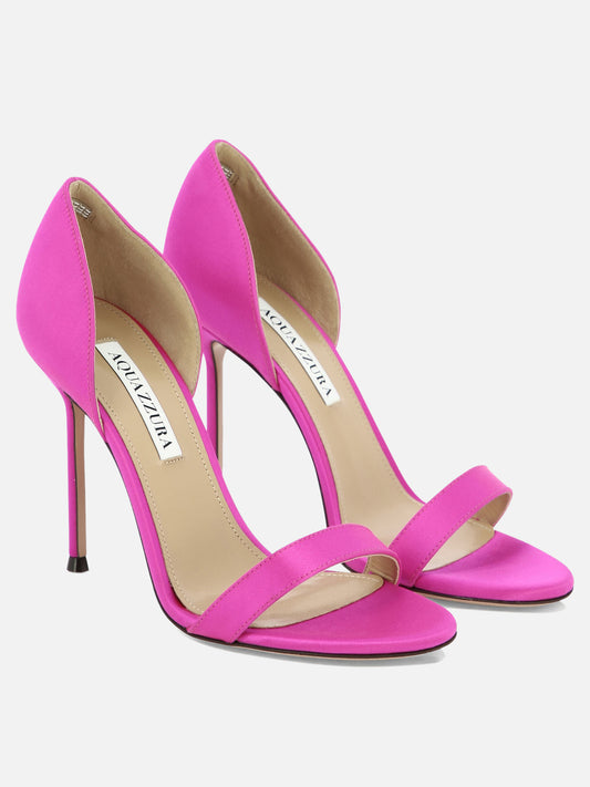 Sandali con tacco 70% viscosa 28% seta - 100% cuoio  Fucsia - Aquazzura Donna | PLP | VIETTI Online Store | 2
