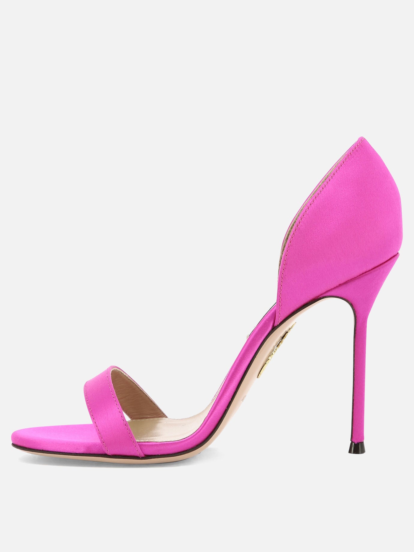 Sandali con tacco 70% viscosa 28% seta - 100% cuoio  Fucsia - Aquazzura Donna | PDP | VIETTI Online Store | thumbnail_3