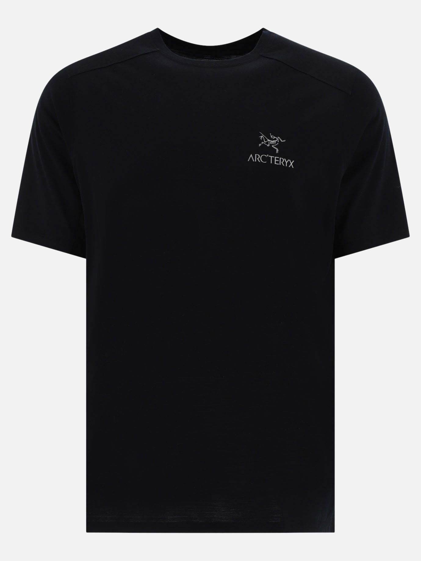 T-shirt girocollo 87% lana 13% nylon  Nero - Arc'teryx Uomo | PDP | VIETTI Online Store | Zoom-Modal
