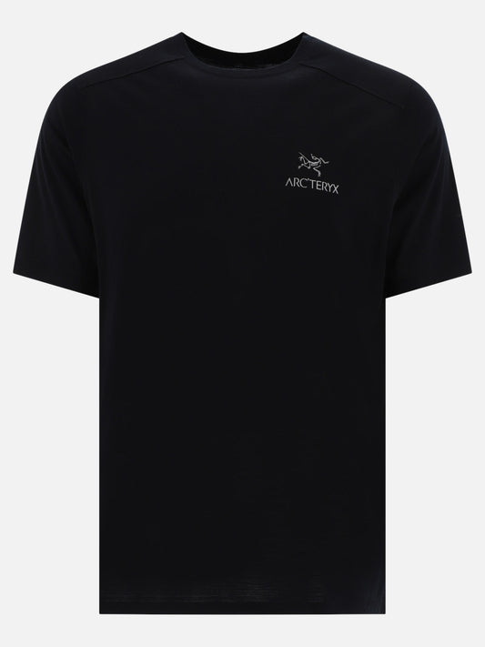 T-shirt girocollo 87% lana 13% nylon  Nero - Arc'teryx Uomo | PLP | VIETTI Online Store 
