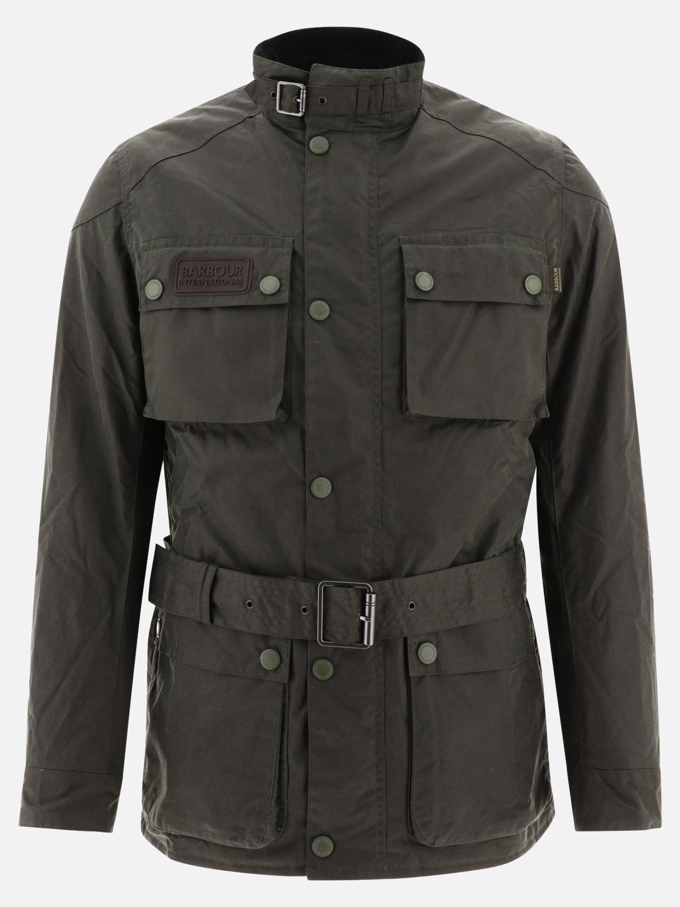 Quilted & Utility Jackets 100% waxed cotton  Green - Barbour International Men | PDP | VIETTI Online Store | Zoom-Modal
