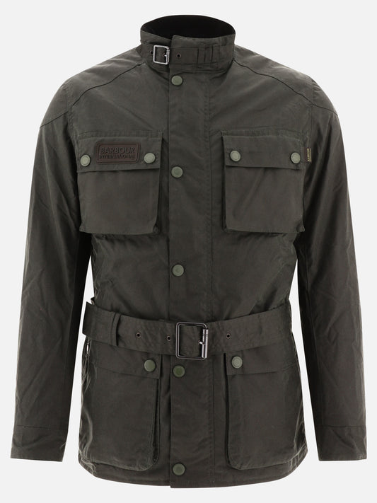 Quilted & Utility Jackets 100% waxed cotton  Green - Barbour International Men | PLP | VIETTI Online Store 
