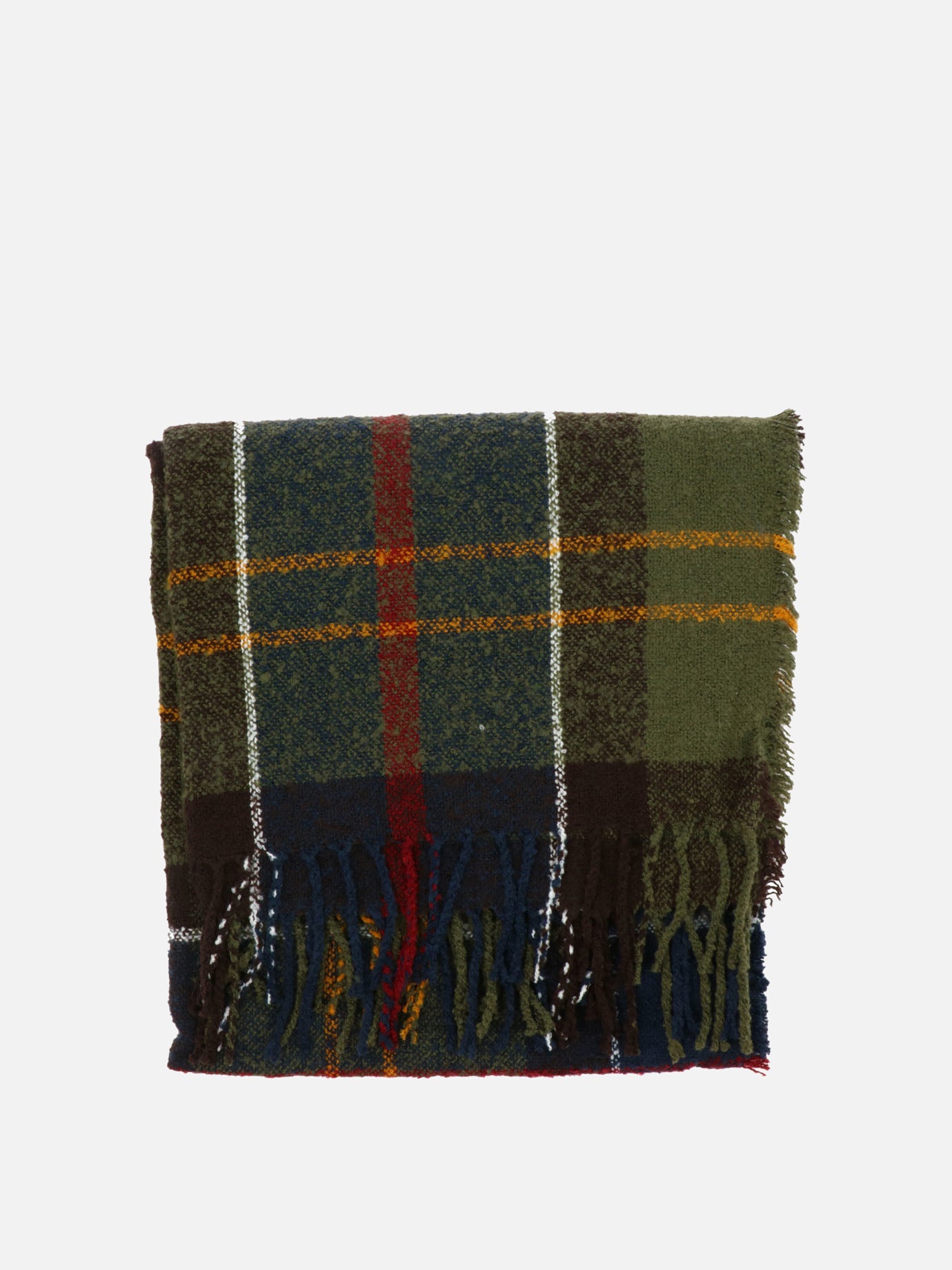 Sciarpe con frange 100% poliestere  Verde - Barbour Donna | PDP | VIETTI Online Store | thumbnail
