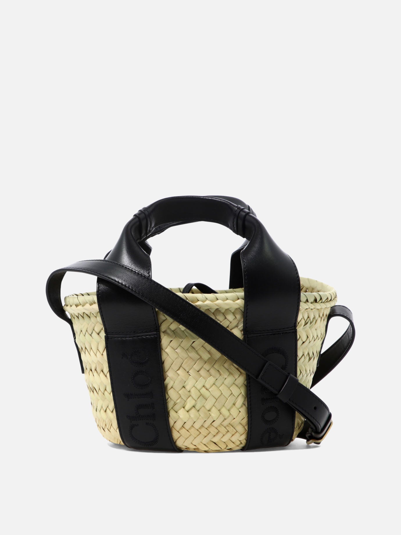 Borse piccole 70% rafia 30% pelle di vitello  Nero - Chloé Donna | PDP | VIETTI Online Store | thumbnail