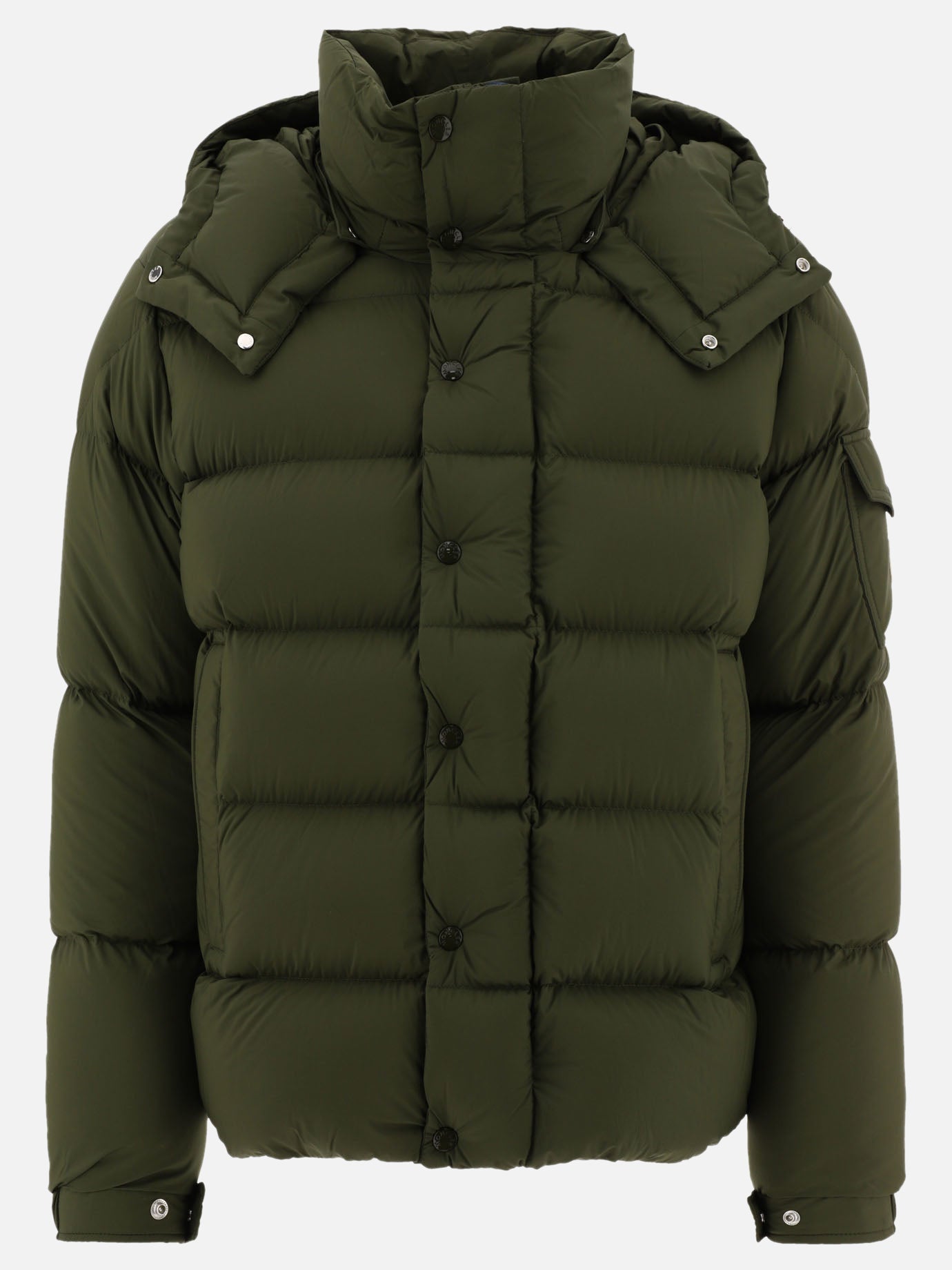 Down coats 100% polyamide - Padding: down and feathers  Green - Moncler Men | PDP | VIETTI Online Store | Zoom-Modal

