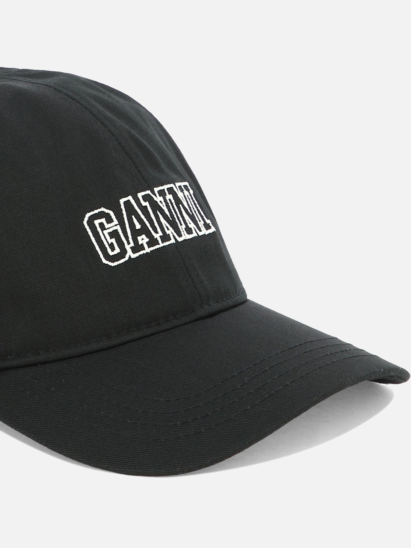 Baseball caps 100% cotone organico  Black - Ganni Women | PDP | VIETTI Online Store | Zoom-Modal_4
