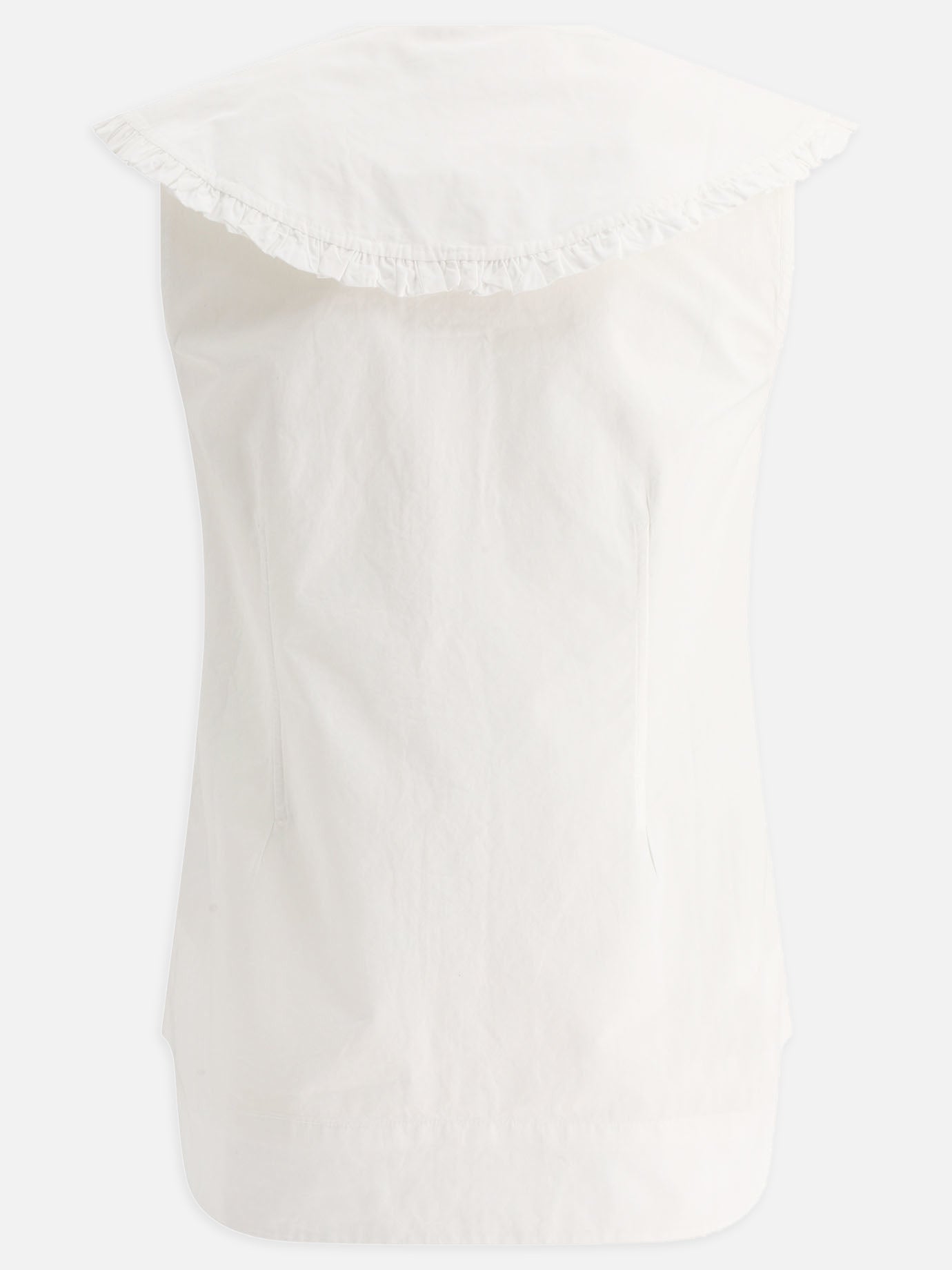 Blouses 100% cotone  White - Ganni Women | PDP | VIETTI Online Store | thumbnail_2