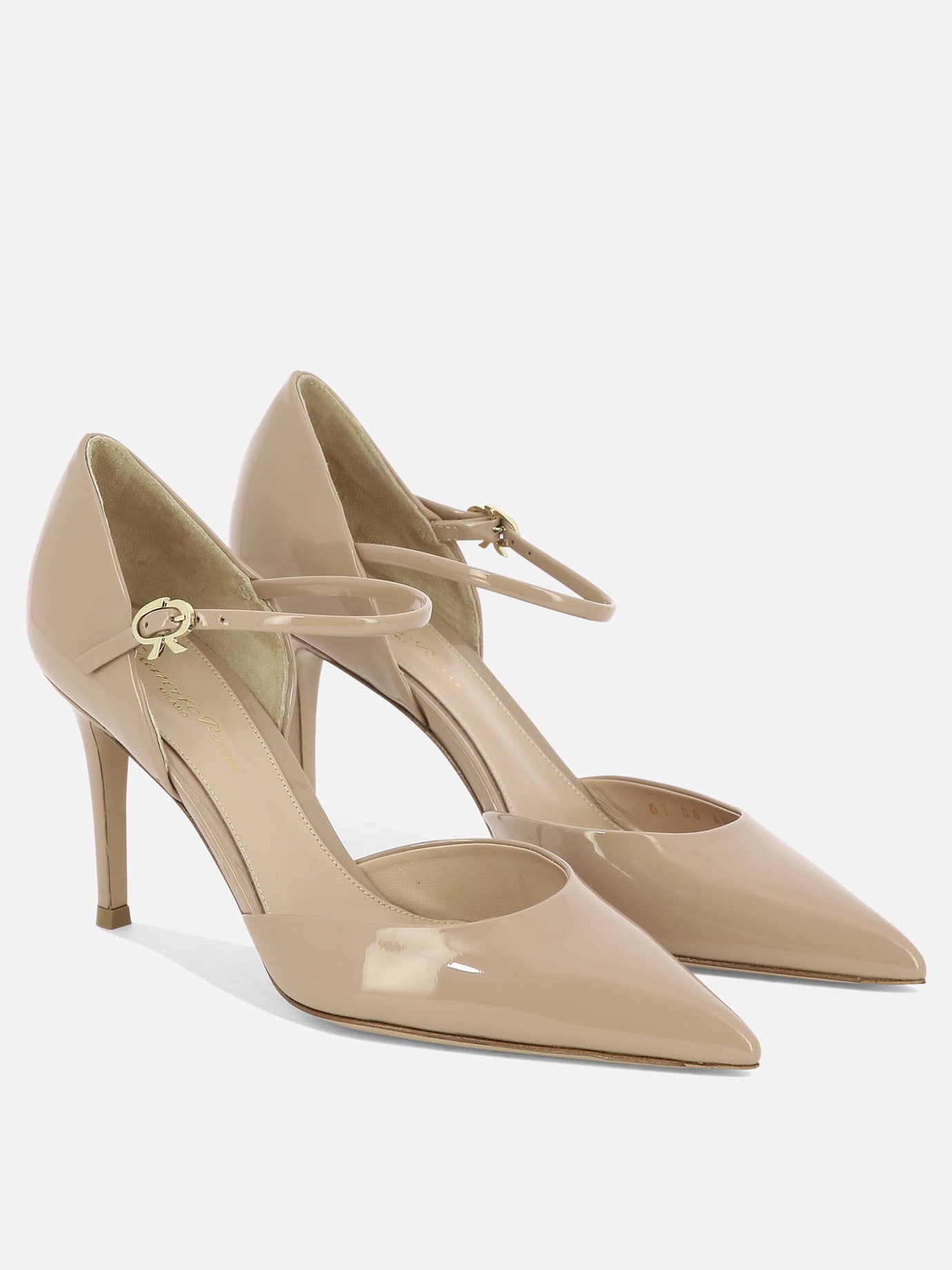 Pumps 100% pelle verniciata - 100% cuoio  Pink - Gianvito Rossi Women | PDP | VIETTI Online Store | thumbnail_2