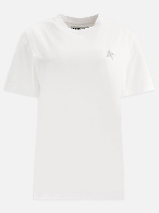 T-shirt girocollo 100% cotone  Bianco - Golden Goose Donna | PLP | VIETTI Online Store 
