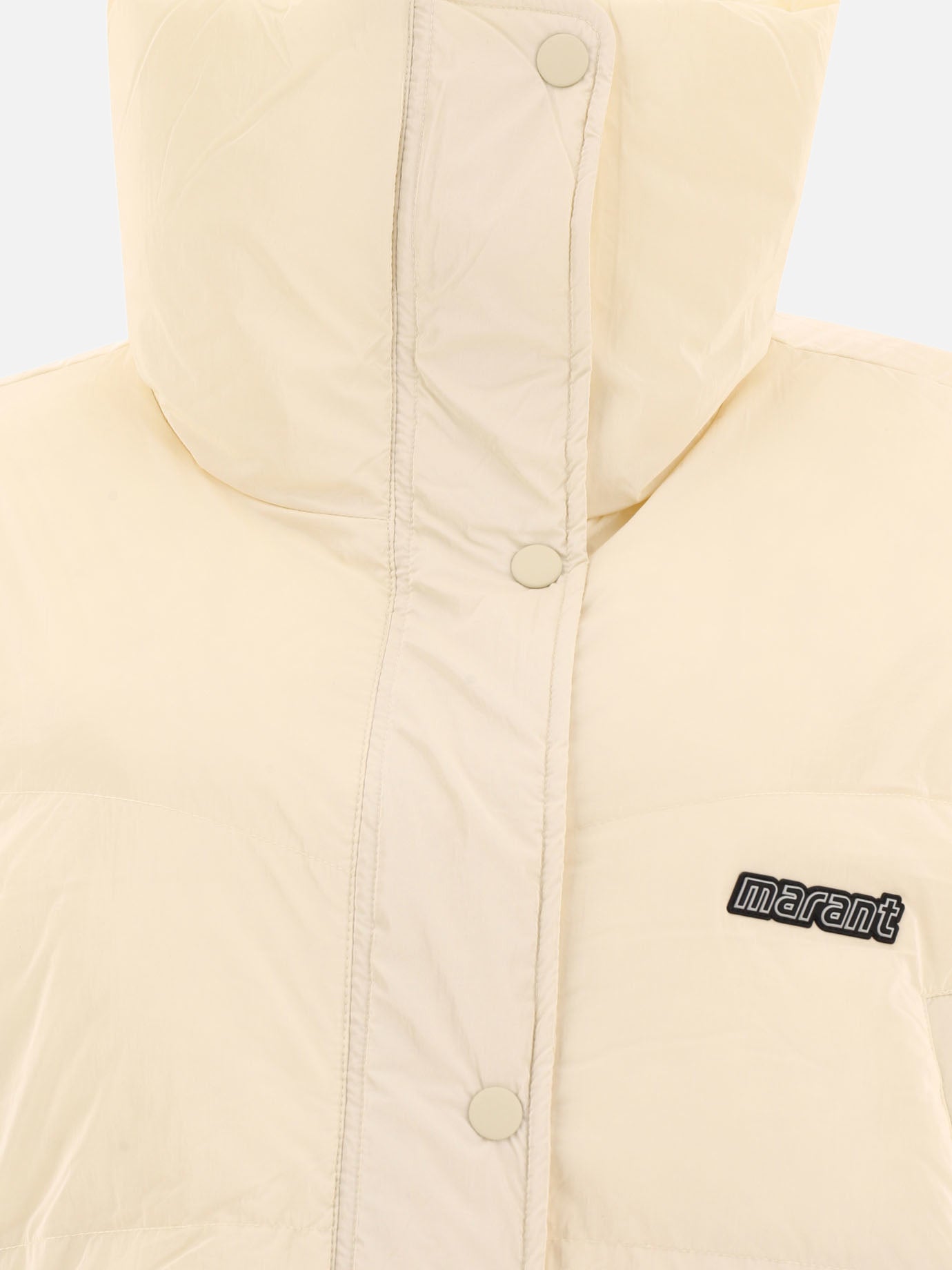Down jackets 100% polyamide - Padding: down and feathers  Beige - Marant Étoile Women | PDP | VIETTI Online Store | Zoom-Modal_3
