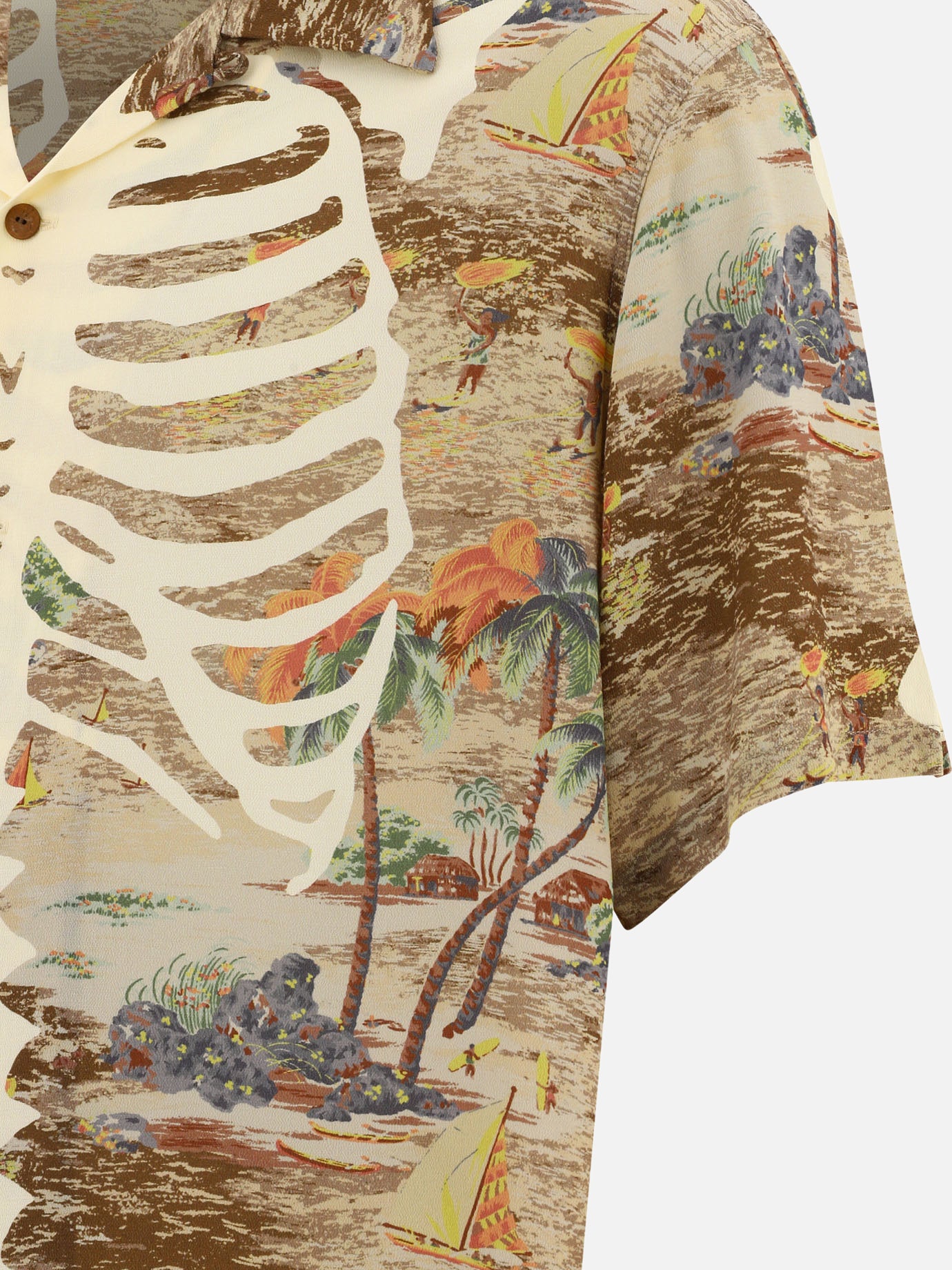 Camicie casual 100% rayon  Beige - KAPITAL Uomo | PDP | VIETTI Online Store | thumbnail_3