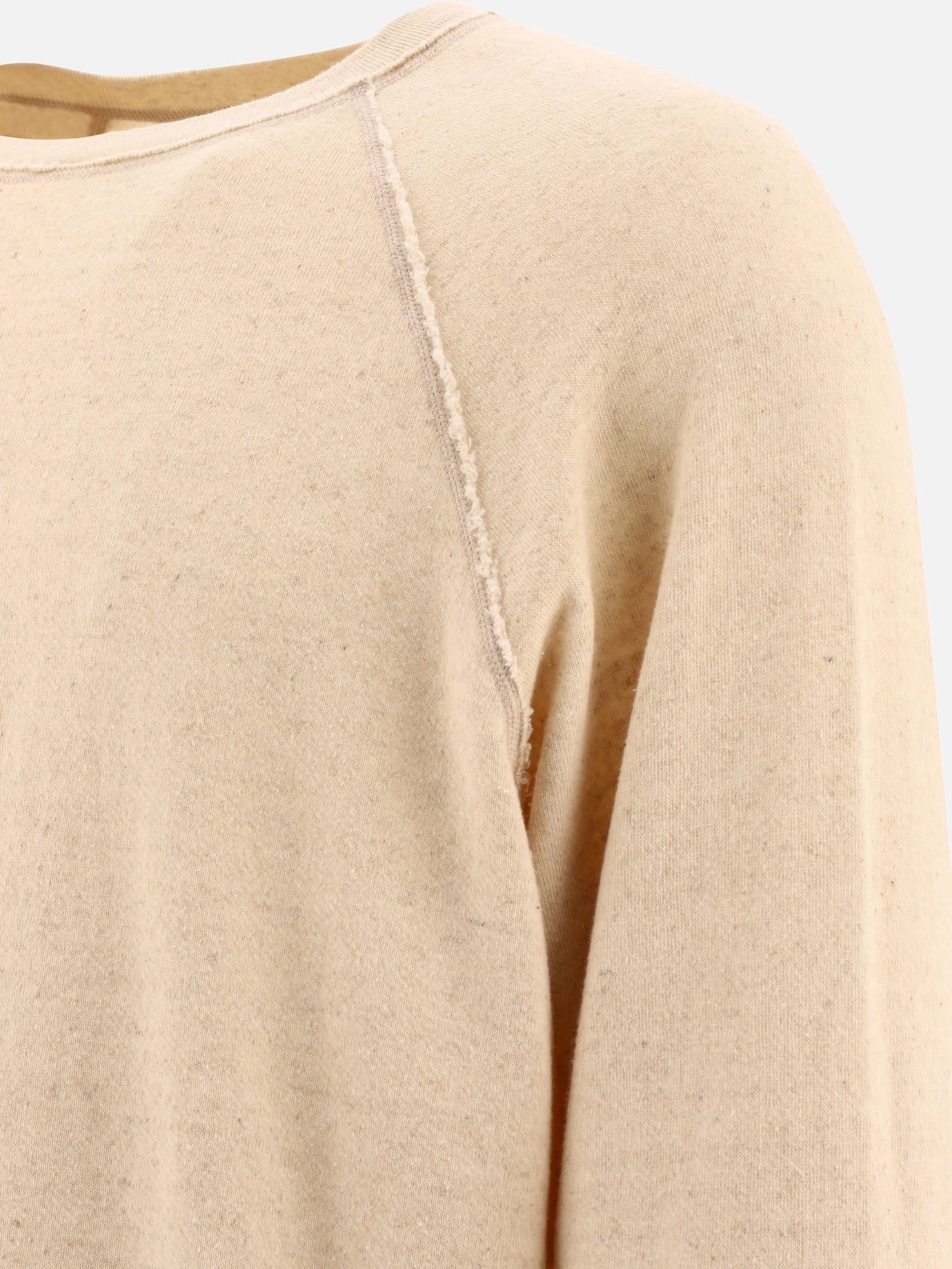 Felpe girocollo 70% cotone 30% lino  Beige - KAPITAL Uomo | PDP | VIETTI Online Store | Zoom-Modal_4
