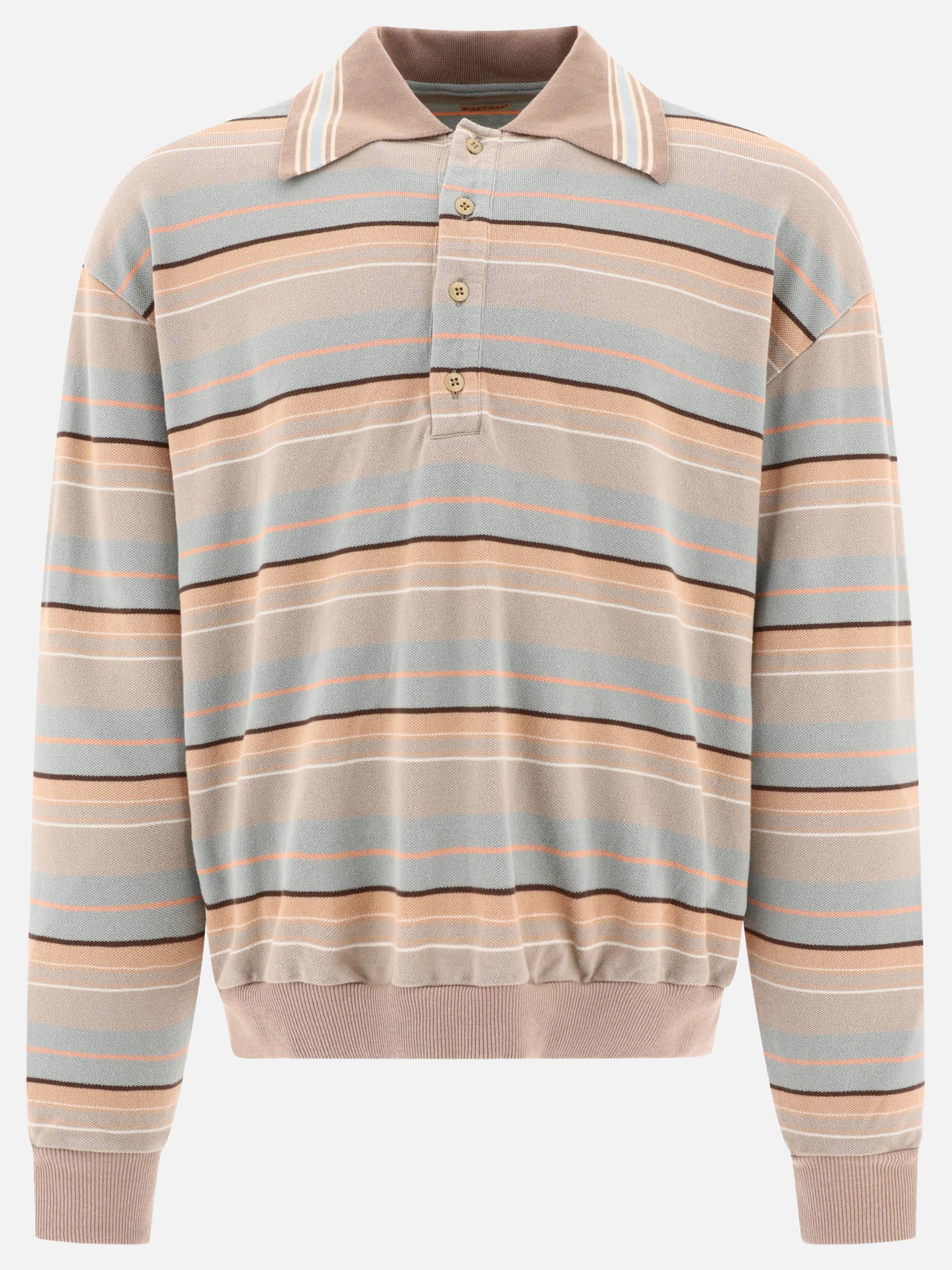Polo con bottoni 100% cotone  Marrone - KAPITAL Uomo | PDP | VIETTI Online Store | Zoom-Modal
