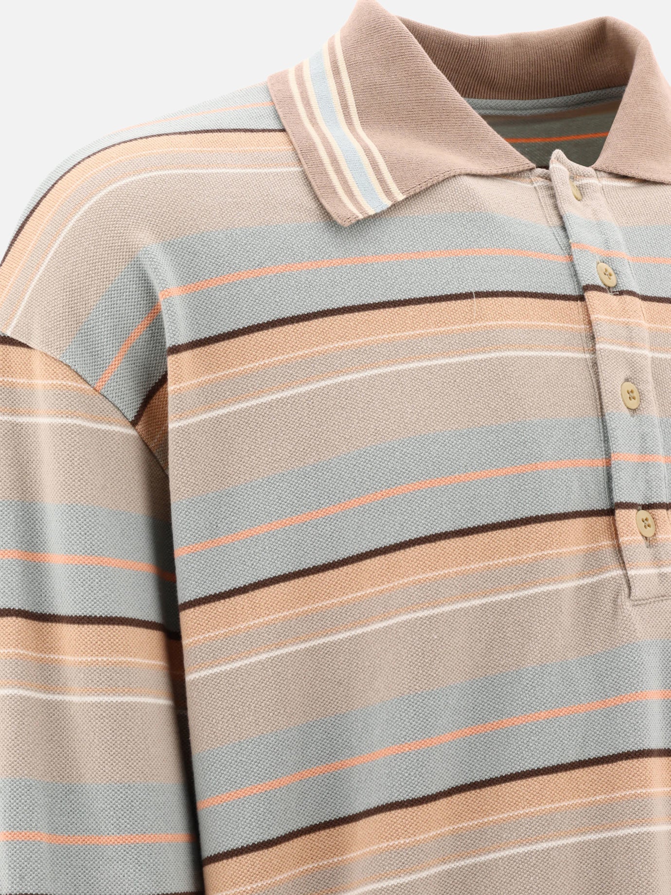 Polo con bottoni 100% cotone  Marrone - KAPITAL Uomo | PDP | VIETTI Online Store | Zoom-Modal_4
