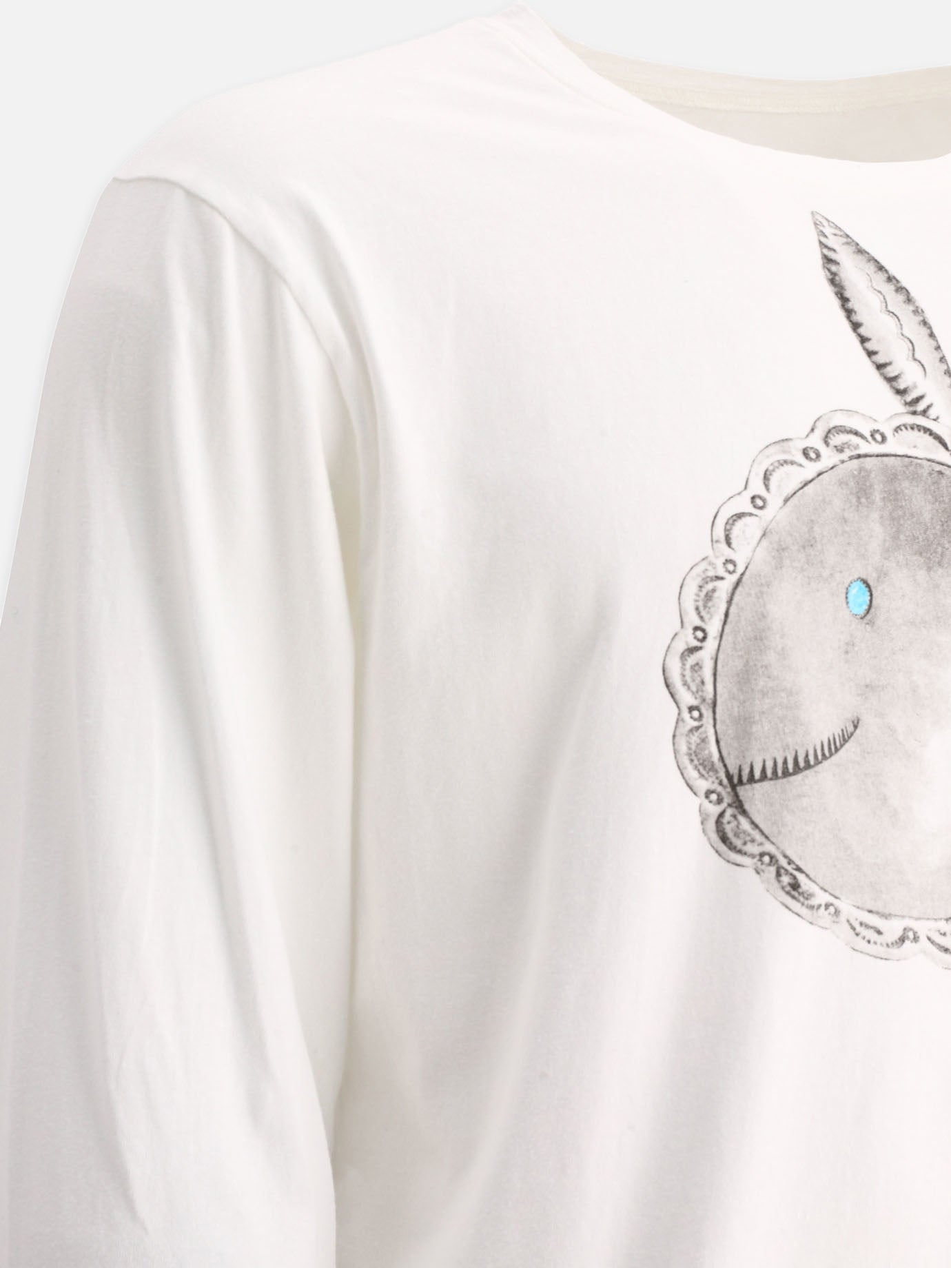 T-shirt girocollo 100% cotone  Bianco - KAPITAL Uomo | PDP | VIETTI Online Store | thumbnail_4