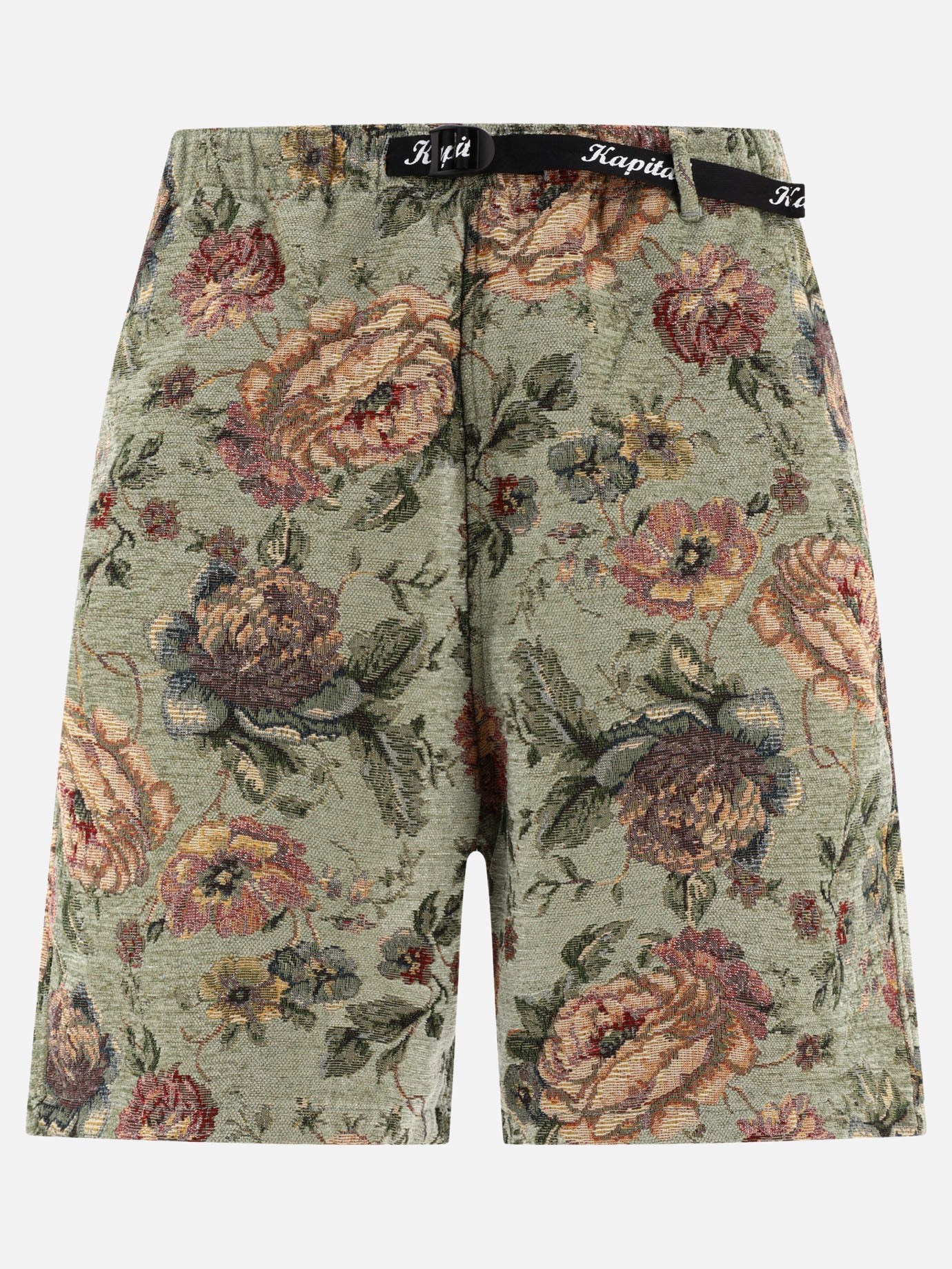 Short con lacci 45% rayon 35% poliestere 20% cotone  Verde - KAPITAL Uomo | PDP | VIETTI Online Store | thumbnail