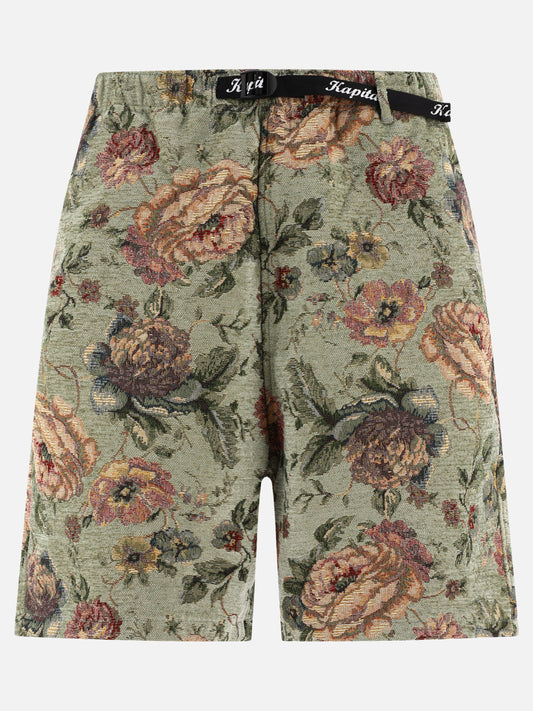Short con lacci 45% rayon 35% poliestere 20% cotone  Verde - KAPITAL Uomo | PLP | VIETTI Online Store 
