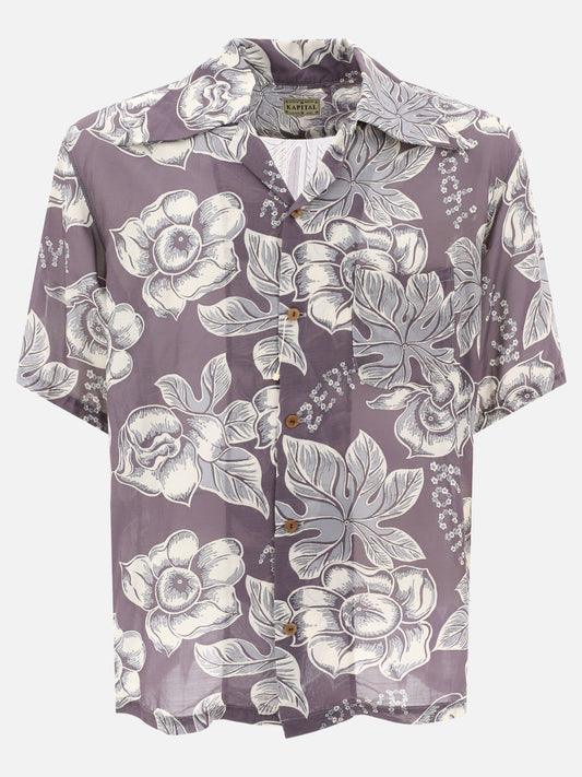 Camicie casual 96% rayon 4% silk  Grigio - KAPITAL Uomo | PLP | VIETTI Online Store 
