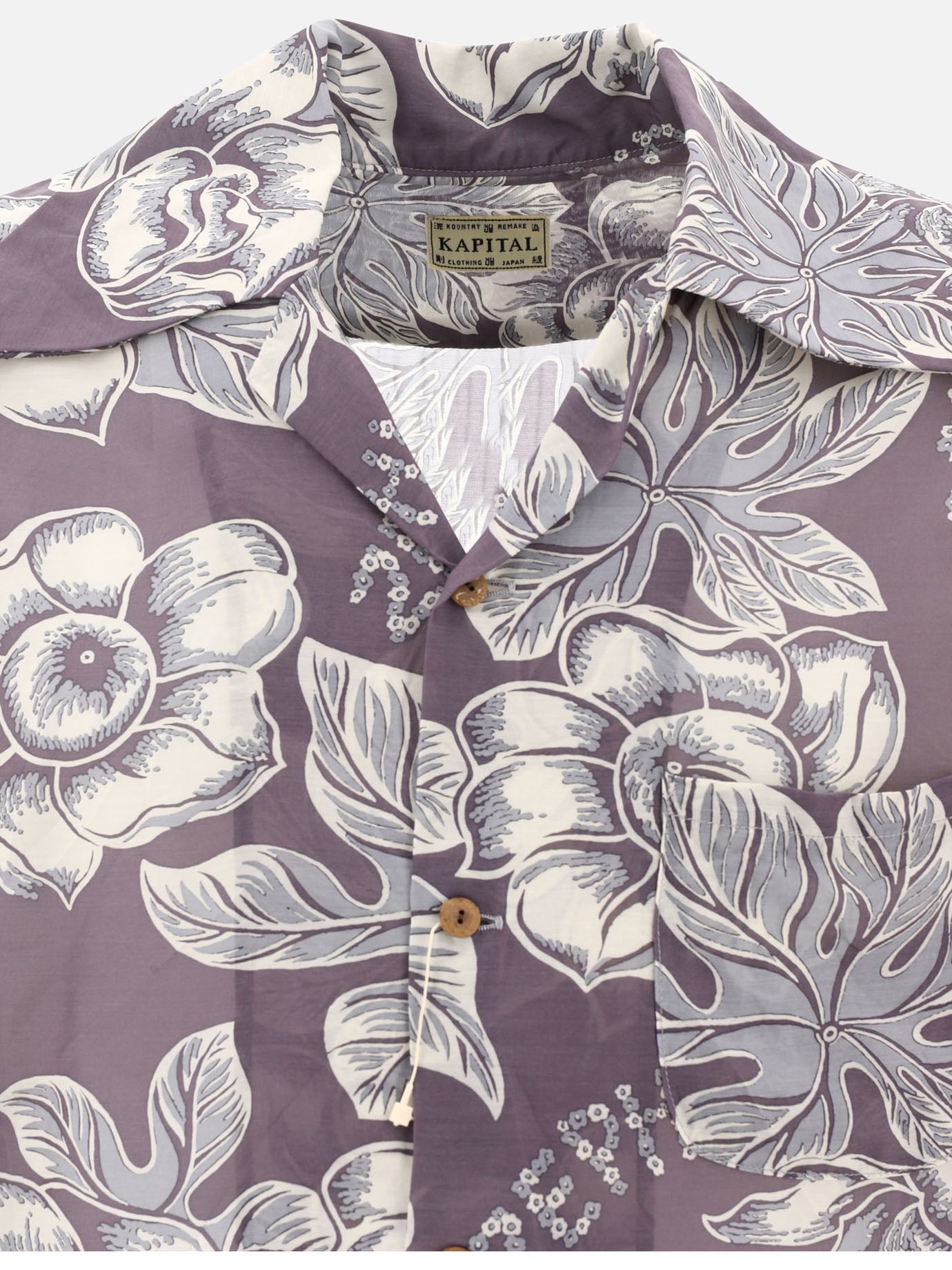 Camicie casual 96% rayon 4% silk  Grigio - KAPITAL Uomo | PDP | VIETTI Online Store | thumbnail_3