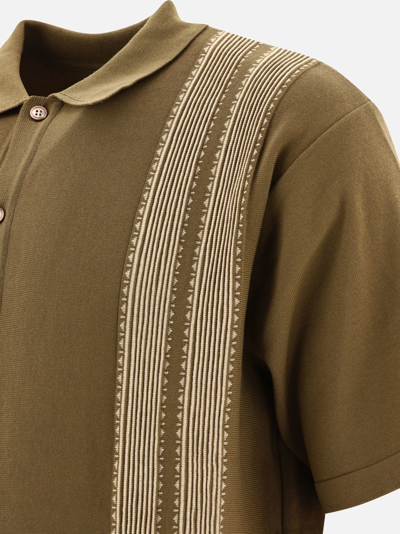 Polo con bottoni 100% cotone  Verde - KAPITAL Uomo | PDP | VIETTI Online Store | Zoom-Modal_4
