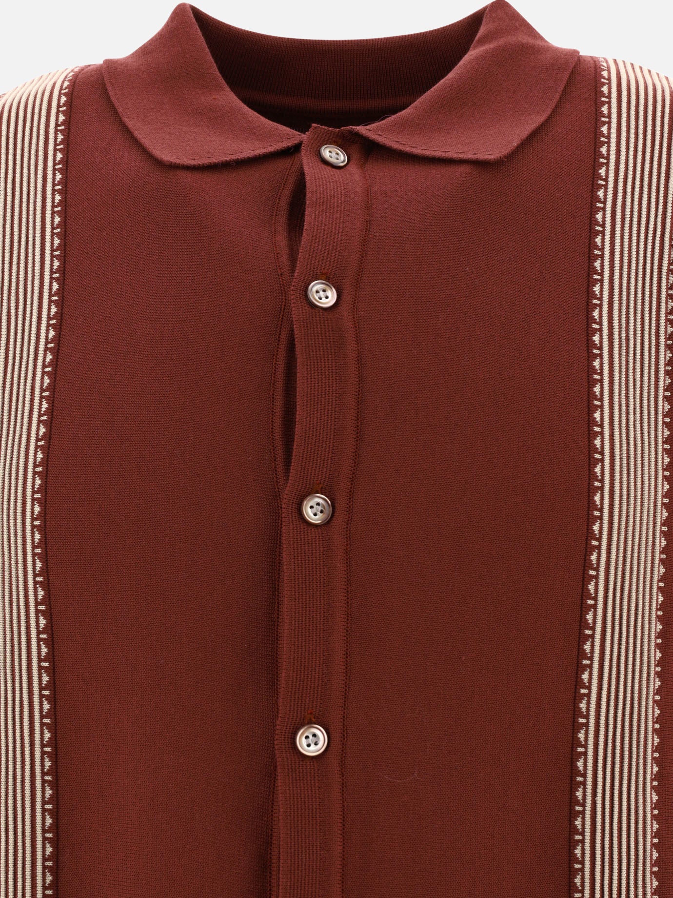 Polo shirts with buttons 100% cotone  Bordeaux - KAPITAL Men | PDP | VIETTI Online Store | Zoom-Modal_3
