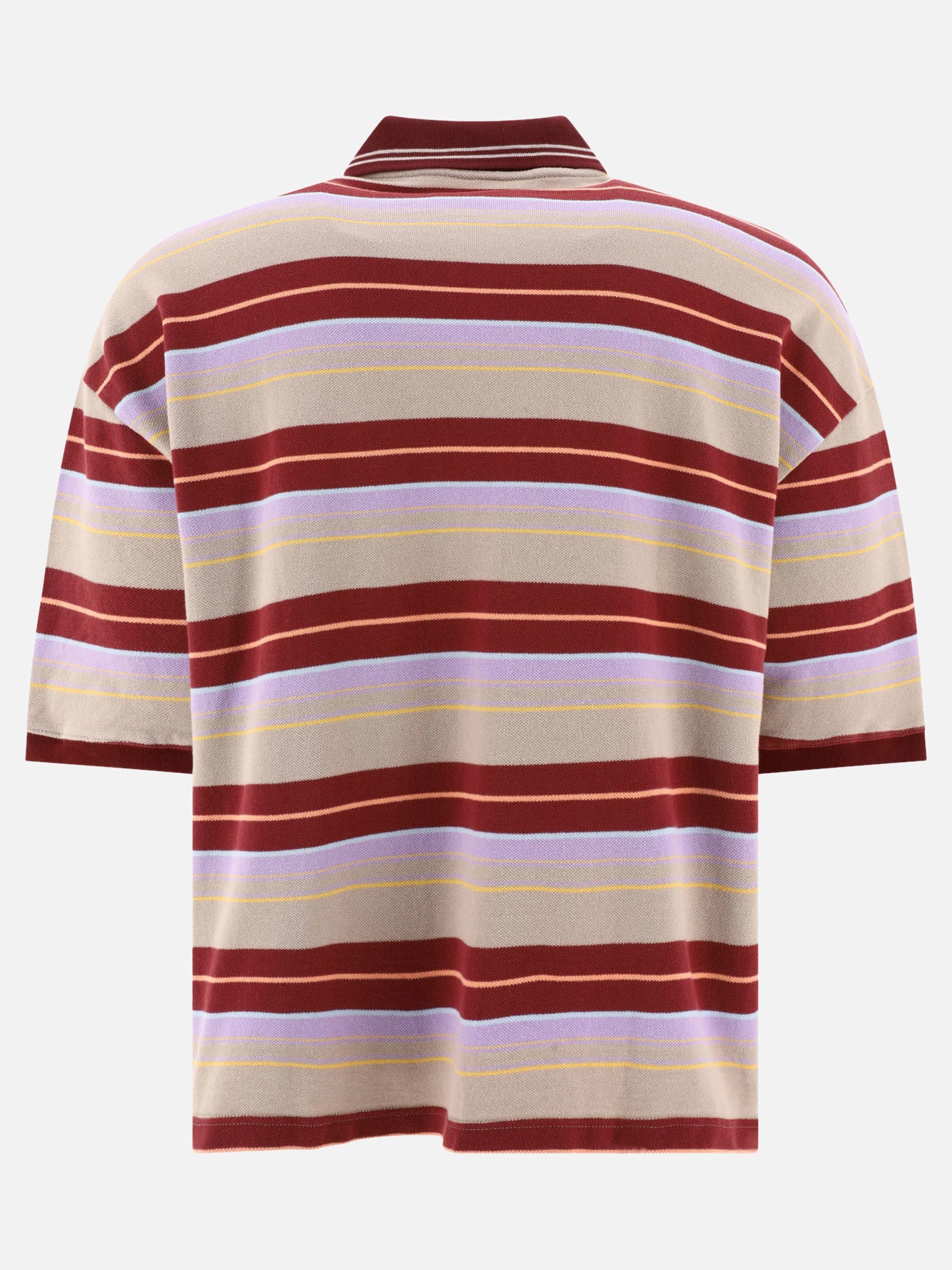 Polo con bottoni 100% cotone  Bordeaux - KAPITAL Uomo | PDP | VIETTI Online Store | Zoom-Modal_2
