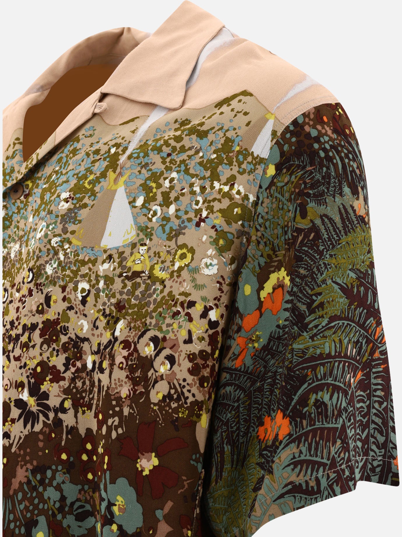 Camicie casual 100% rayon  Beige - KAPITAL Uomo | PDP | VIETTI Online Store | Zoom-Modal_4
