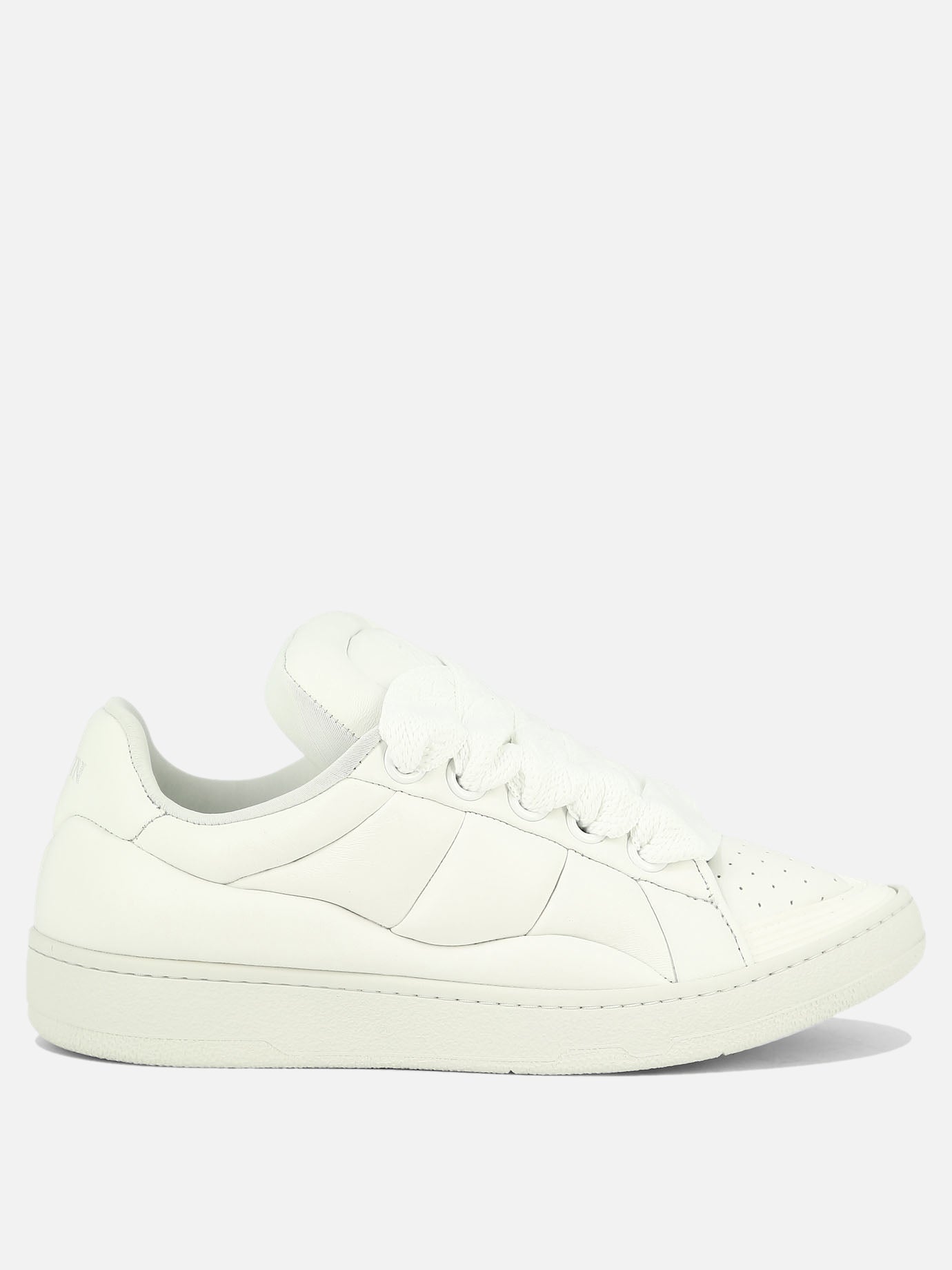 Sneaker basse 100% pelle di agnello - 100% gomma  Bianco - Lanvin Uomo | PDP | VIETTI Online Store | Zoom-Modal
