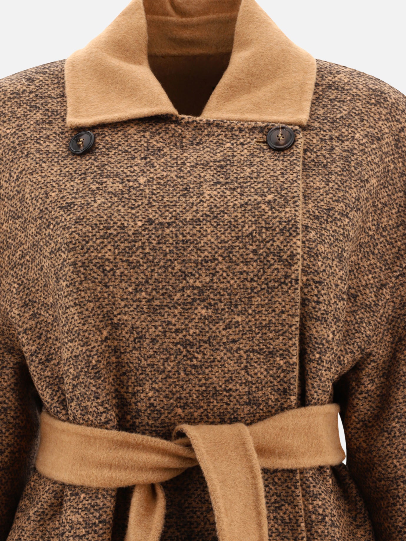 "Evelin" reversible camel and wool coat