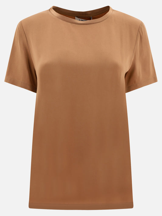 T-shirt girocollo 2391660139600  Marrone - Max Mara S Donna | PLP | VIETTI Online Store 
