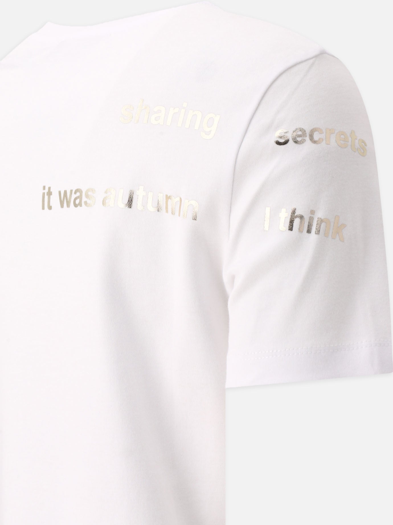 T-shirt girocollo 100% cotone  Bianco - Max Mara S Donna | PDP | VIETTI Online Store | Zoom-Modal_4
