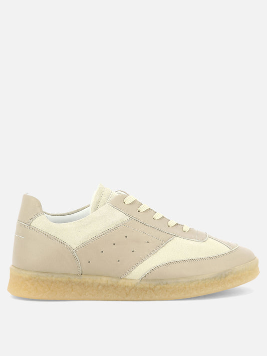 Low top sneakers 100% leather - 100% rubber  White - MM6 Maison Margiela Men | PLP | VIETTI Online Store 
