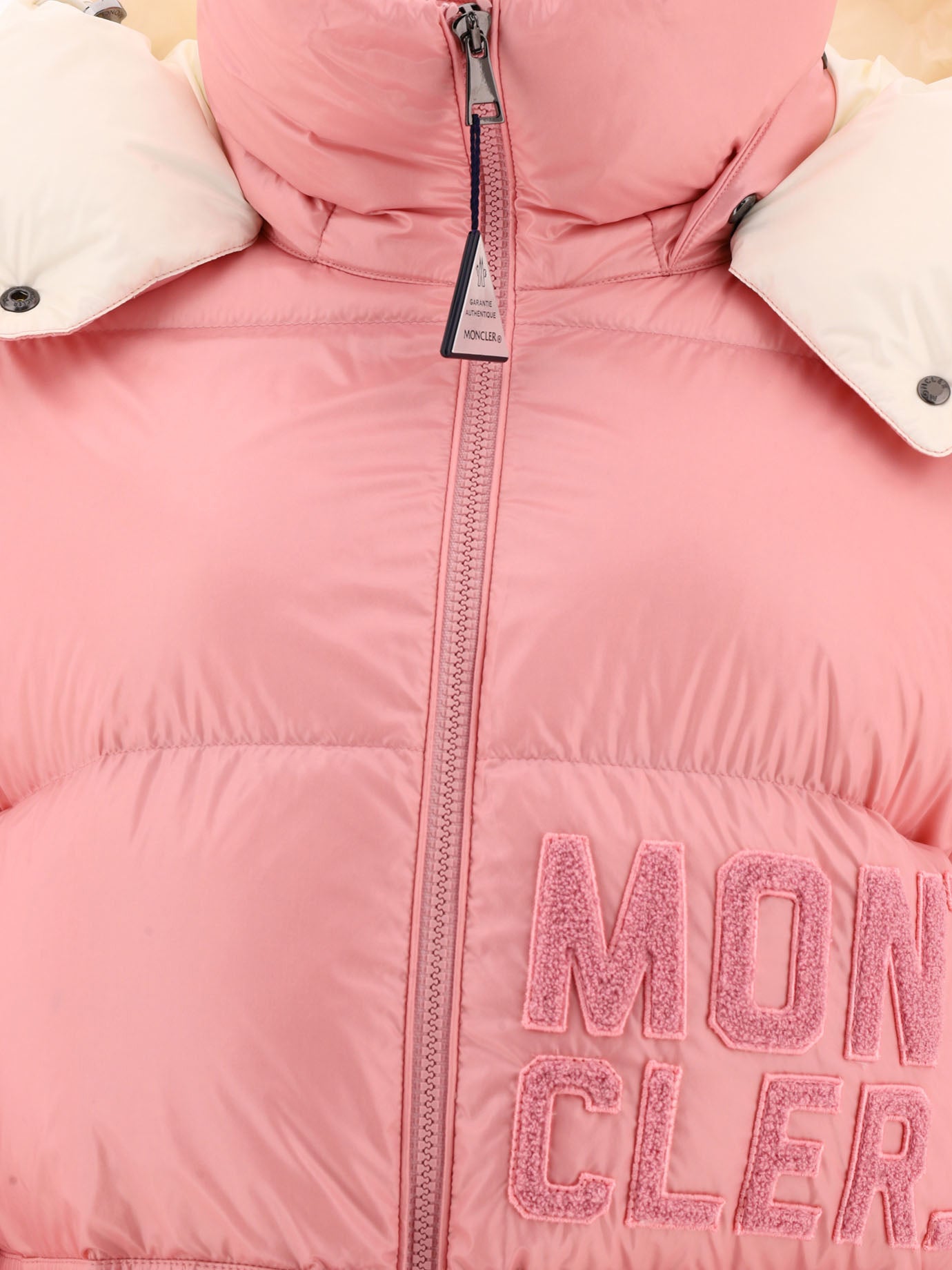 Down jackets 100% poliammide - Imbottitura: piumino e piuma  Pink - Moncler Women | PDP | VIETTI Online Store | thumbnail_3