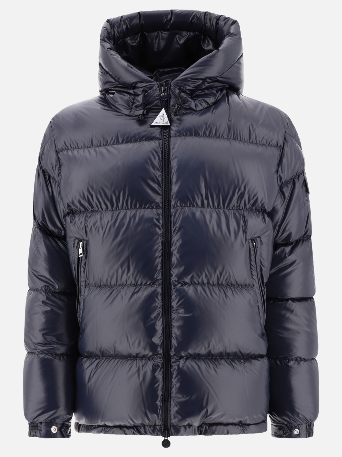 Down jackets 100% polyamide - Padding: down and feathers  Blue - Moncler Men | PDP | VIETTI Online Store | thumbnail