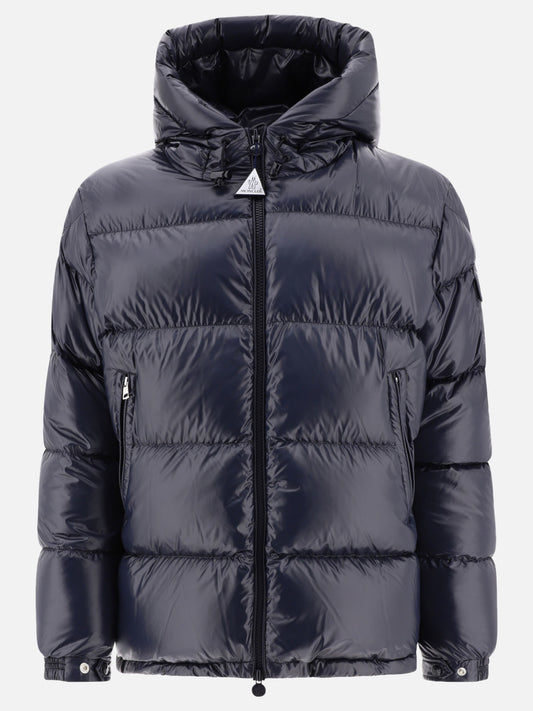 Down jackets 100% polyamide - Padding: down and feathers  Blue - Moncler Men | PLP | VIETTI Online Store 
