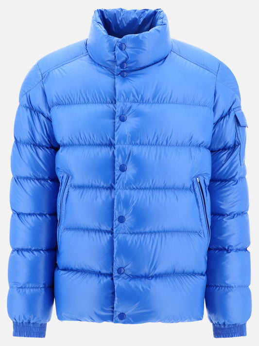 Down jackets 100% poliestere - Imbottitura: piumino e piuma  Light blue - Moncler Men | PLP | VIETTI Online Store 
