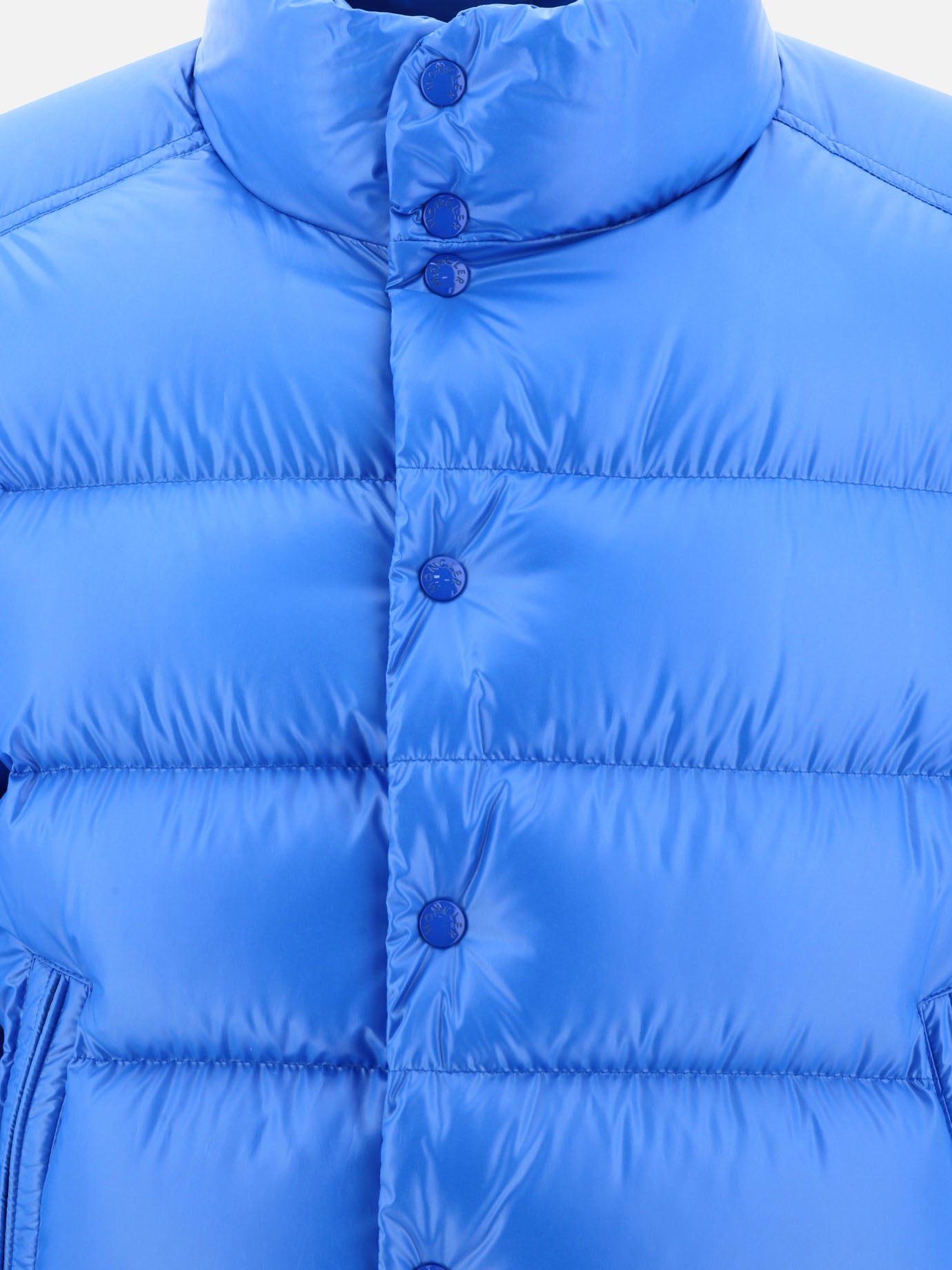 Down jackets 100% poliestere - Imbottitura: piumino e piuma  Light blue - Moncler Men | PDP | VIETTI Online Store | Zoom-Modal_3
