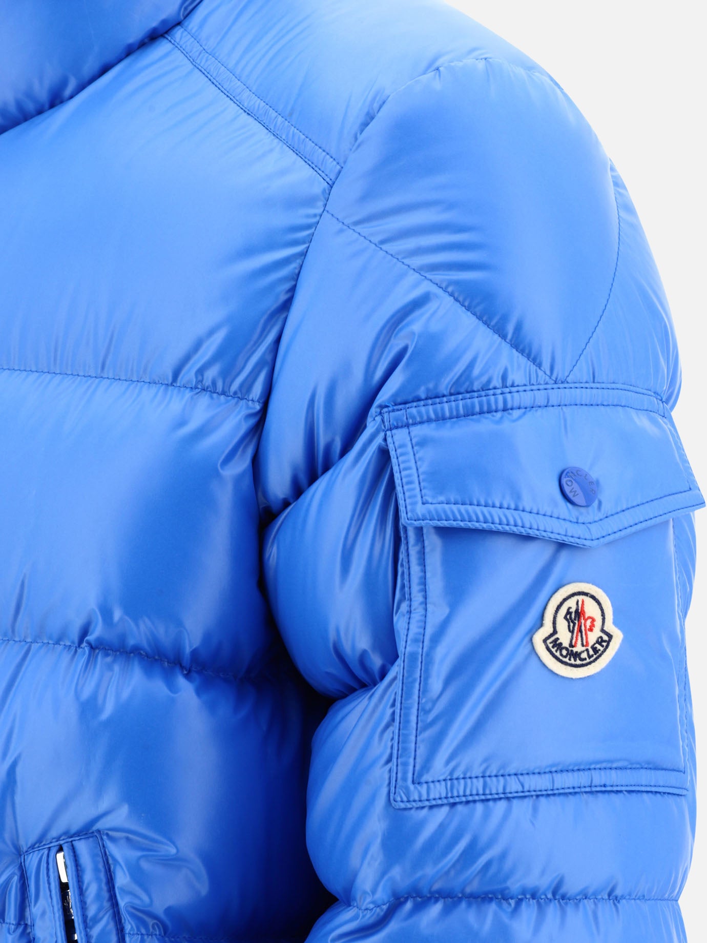 Down jackets 100% poliestere - Imbottitura: piumino e piuma  Light blue - Moncler Men | PDP | VIETTI Online Store | thumbnail_4