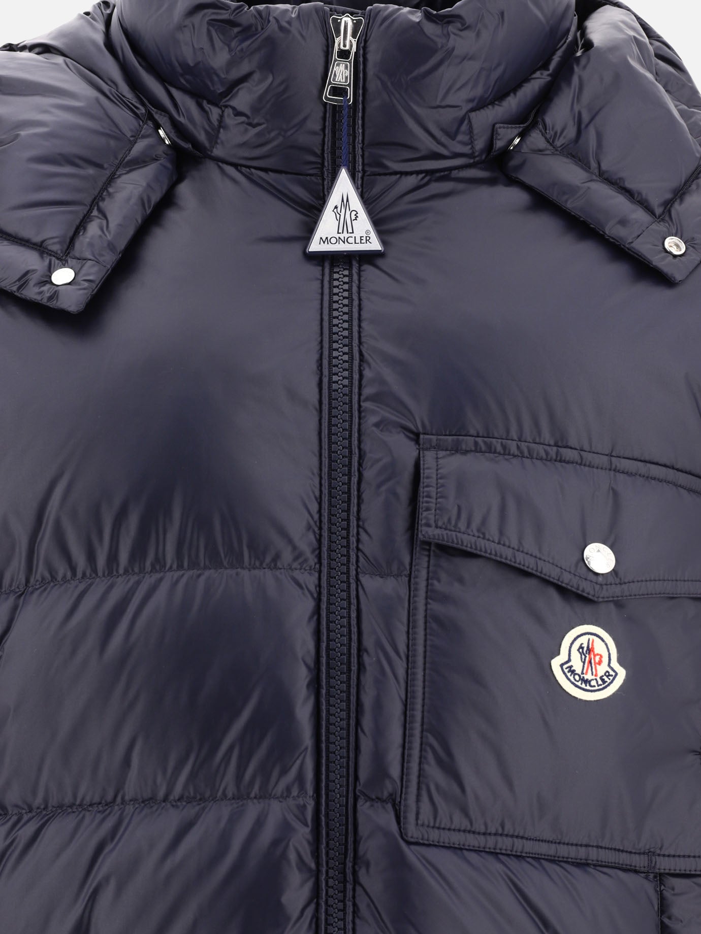 Down coats 100% polyamide - Padding: down and feathers  Blue - Moncler Men | PDP | VIETTI Online Store | Zoom-Modal_3
